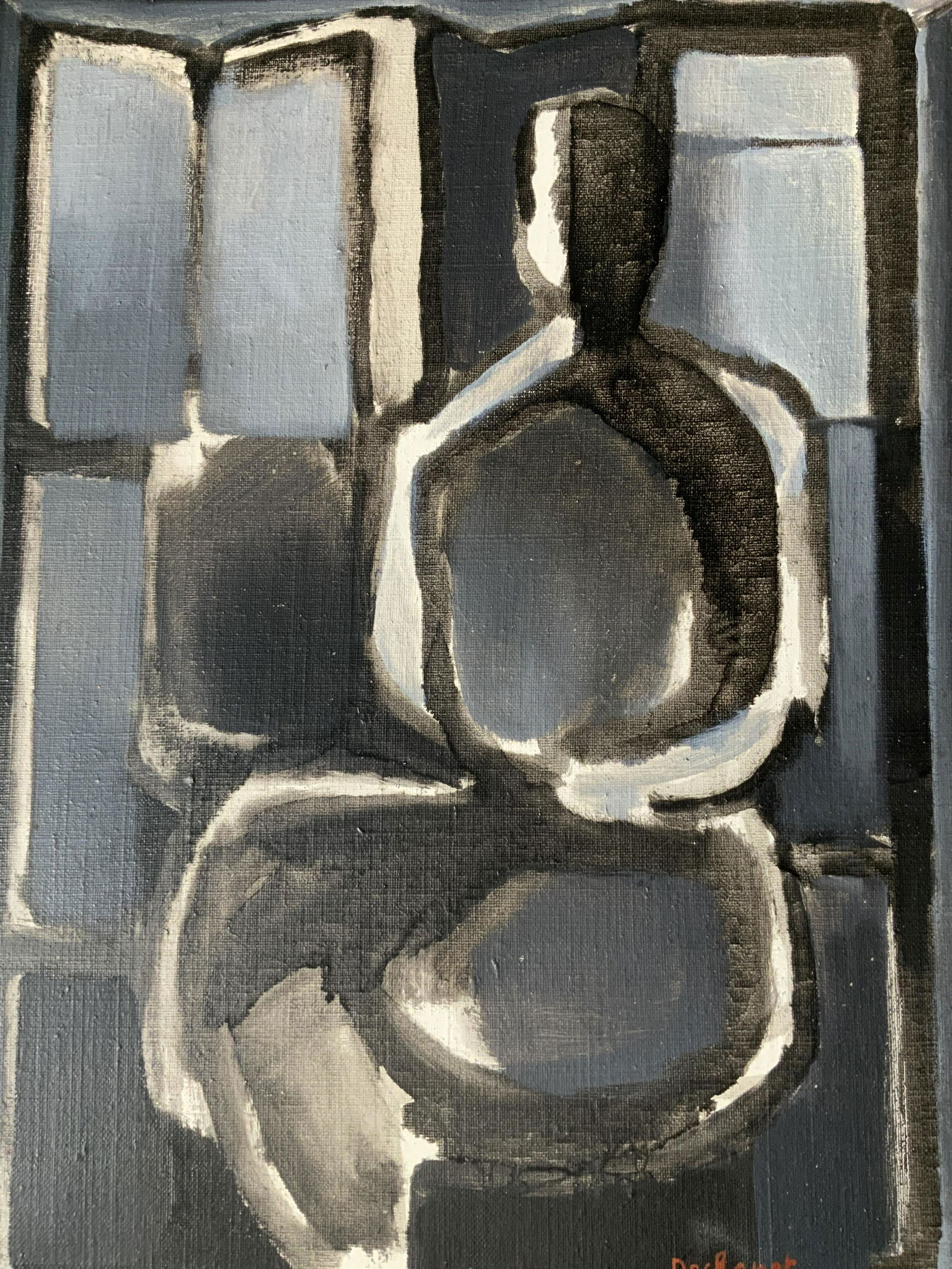 HENRI DECHANET Signed Oil Painting 1961 (1 of 10)