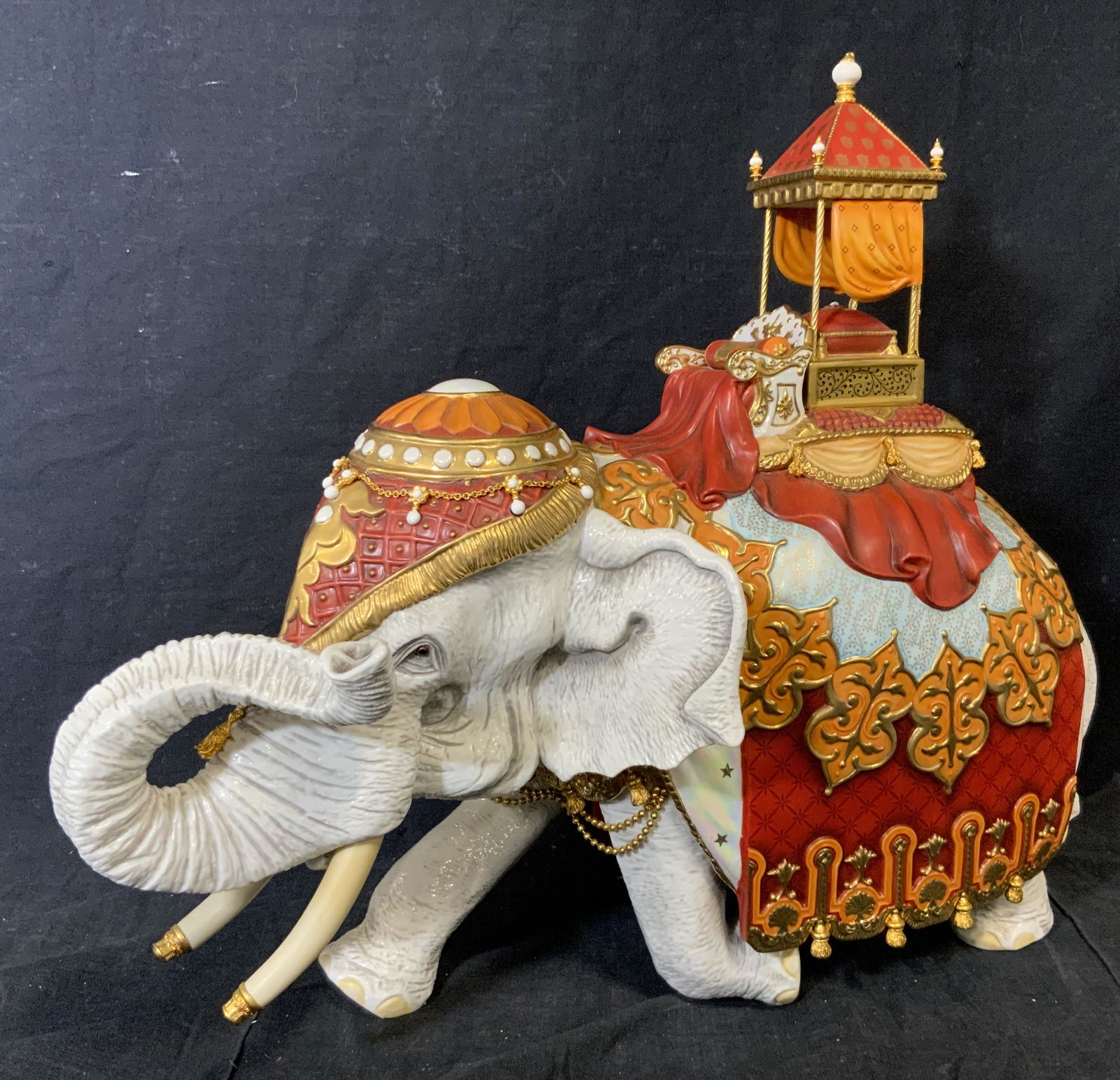 Bella Bisque Porcelain Elephant Sculpture (1 of 12)