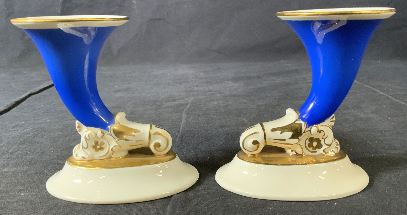 Pair Vintage CZECHOSLOVAKIA Porcelain Vases (1 of 9)
