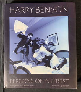 Harry Benson Persons of Interest Coffee Table Book: Harry Benson Persons of Interest Coffee Table Book, inscription to covers reads ‘Harry Benson Persons of Interest Photographs that defined an era’, measures 13 3/8 x 11 3/8 inches, surface wear to