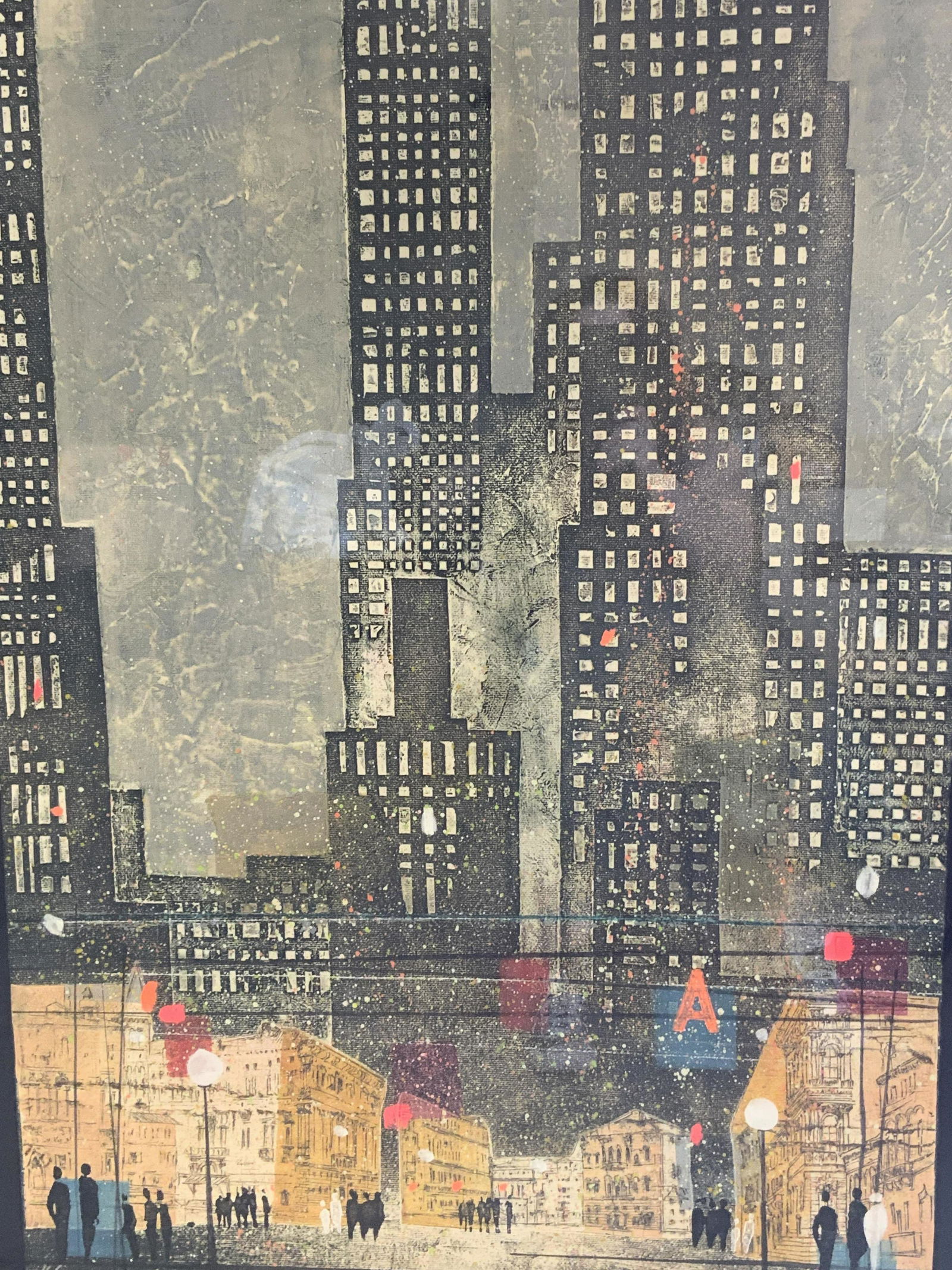 Initialed Limited Edition City Scape Lithograph 83 (1 of 13)