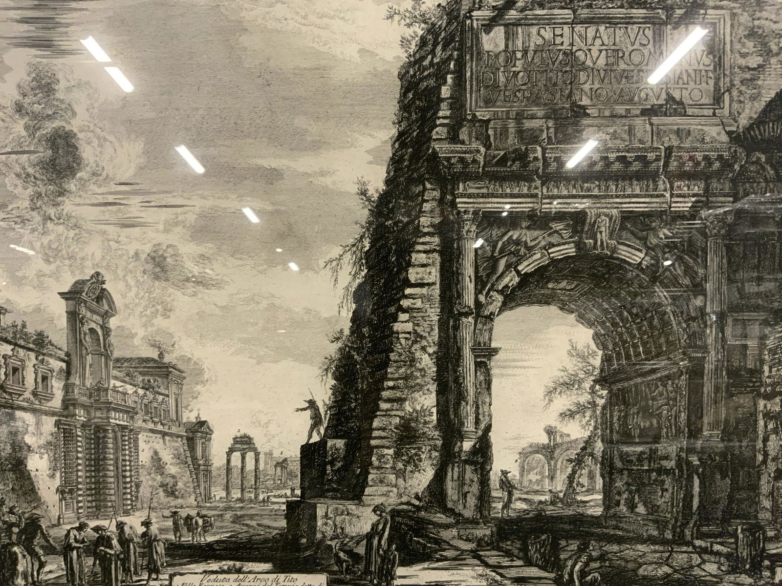 Antique Grand Scaled PIRANESI Etching, Artwork (1 of 10)