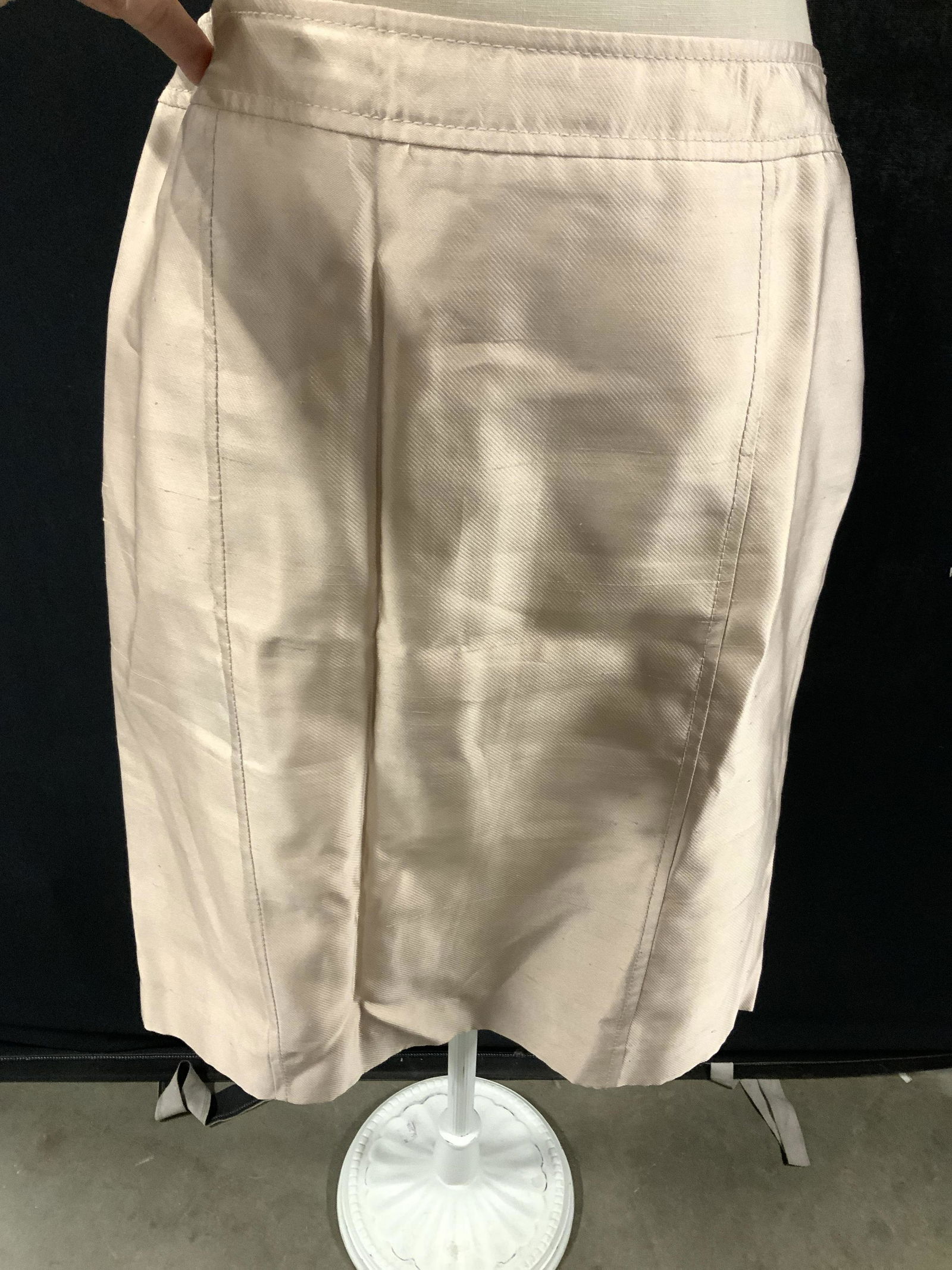 BLUMARINE Silk Beige Skirt, Italy: The Italian fashion brand was a part of Milan Fashion Week (2021), the label — which was founded in 1977 by Anna Molinari and her late husband, has been making a big comeback on TikTok. Singers like