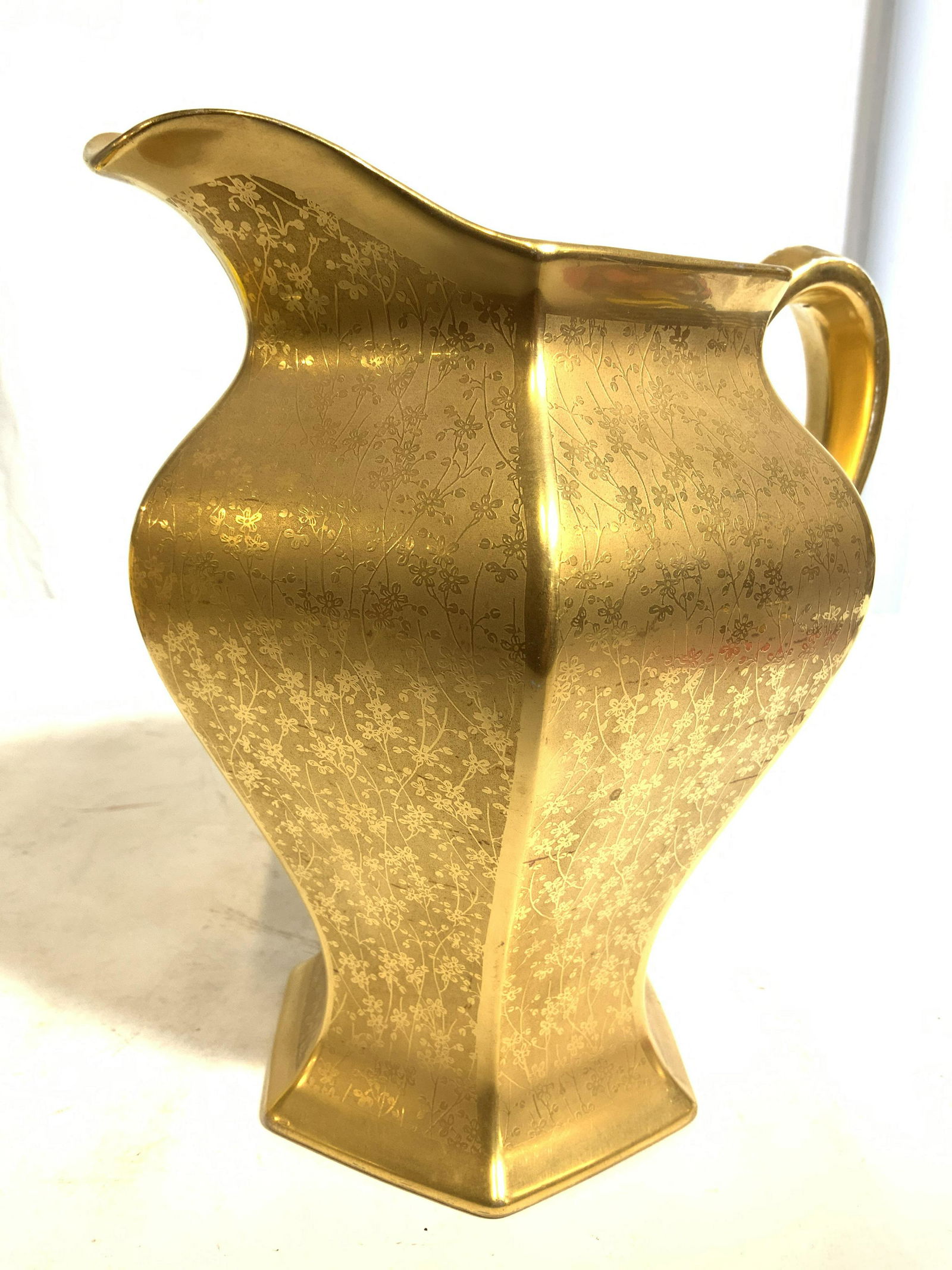 PICKARD LIMOGES FRANCE Gilt Porcelain Pitcher (1 of 10)