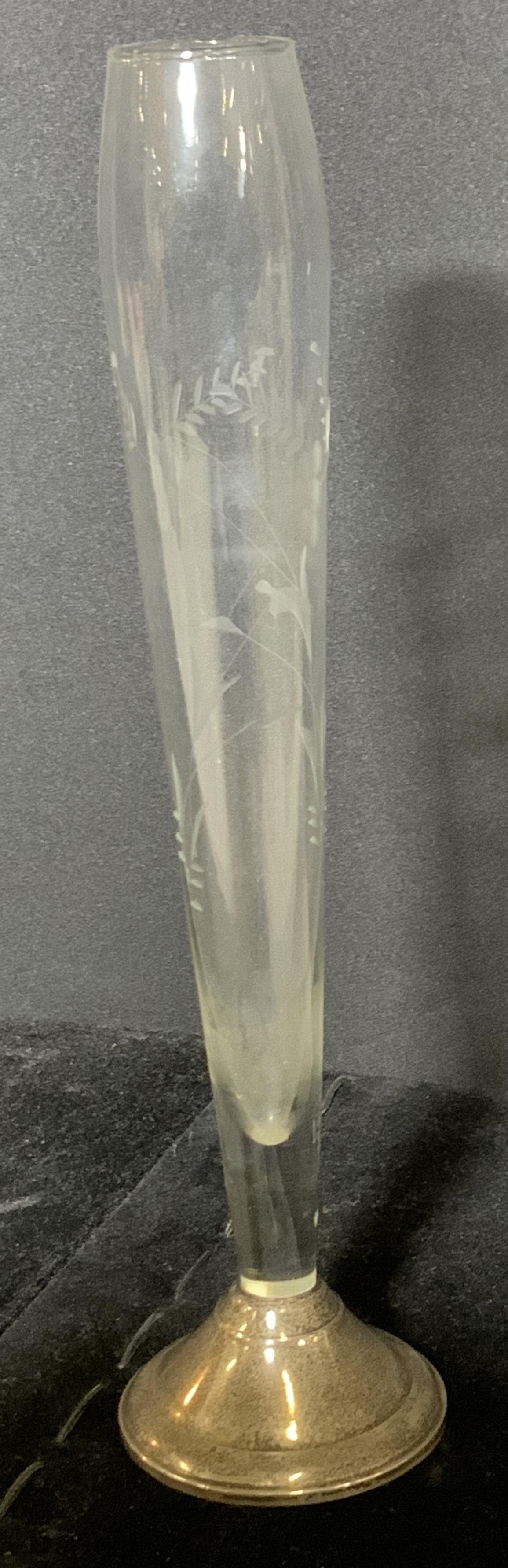 Vintage Duchin Creation Sterling & Glass Bud Vase (1 of 7)