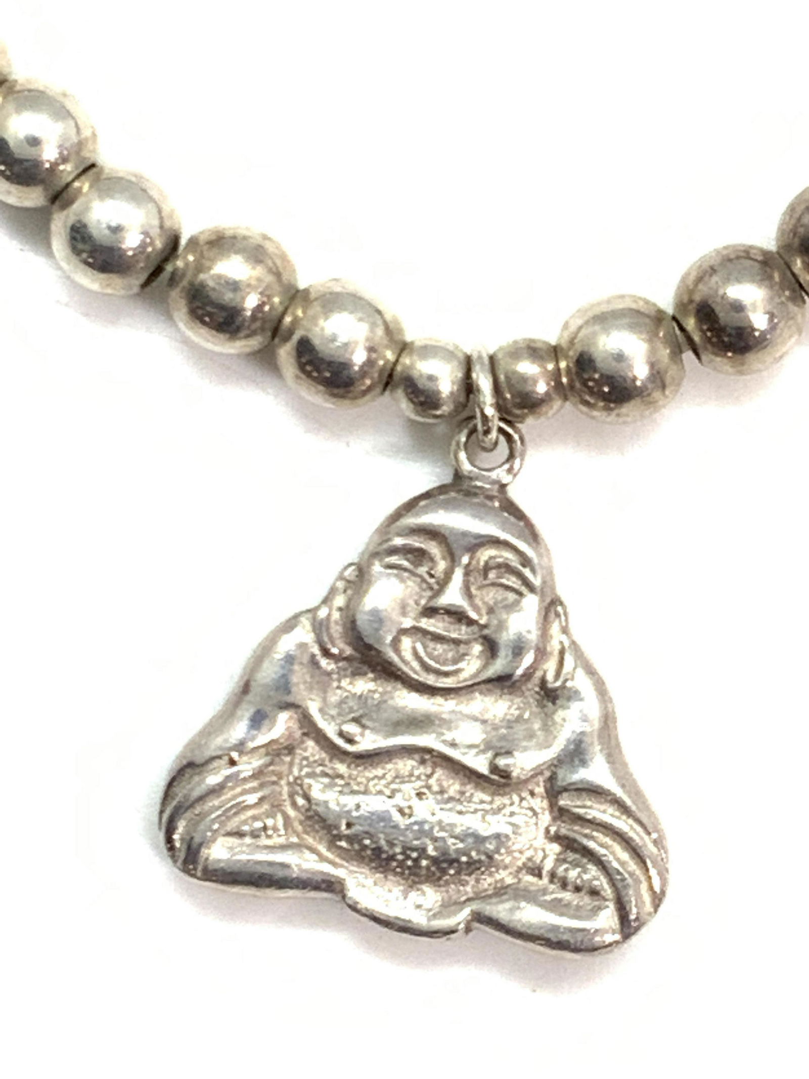 GC Signed Sterling Silver Buddha Charm Bracelet (1 of 10)