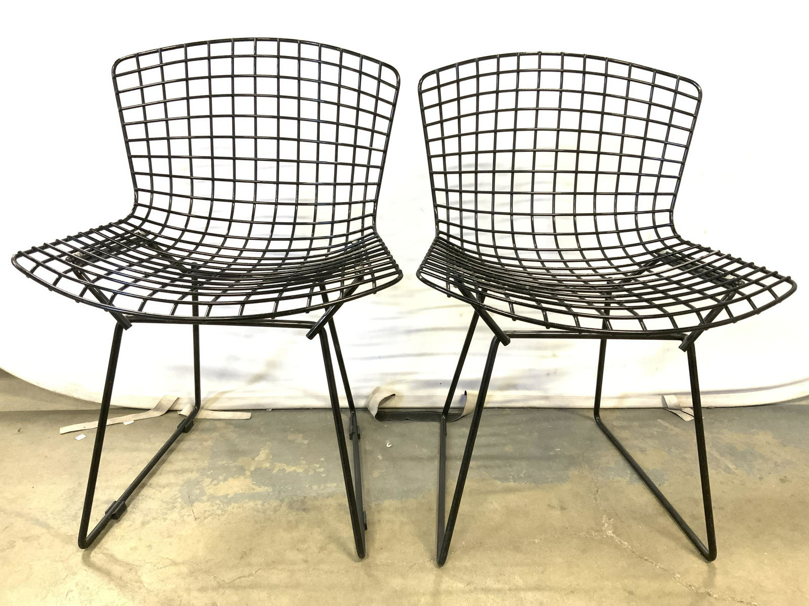 Pair KNOLL BERTOIA Metal Chairs (1 of 10)