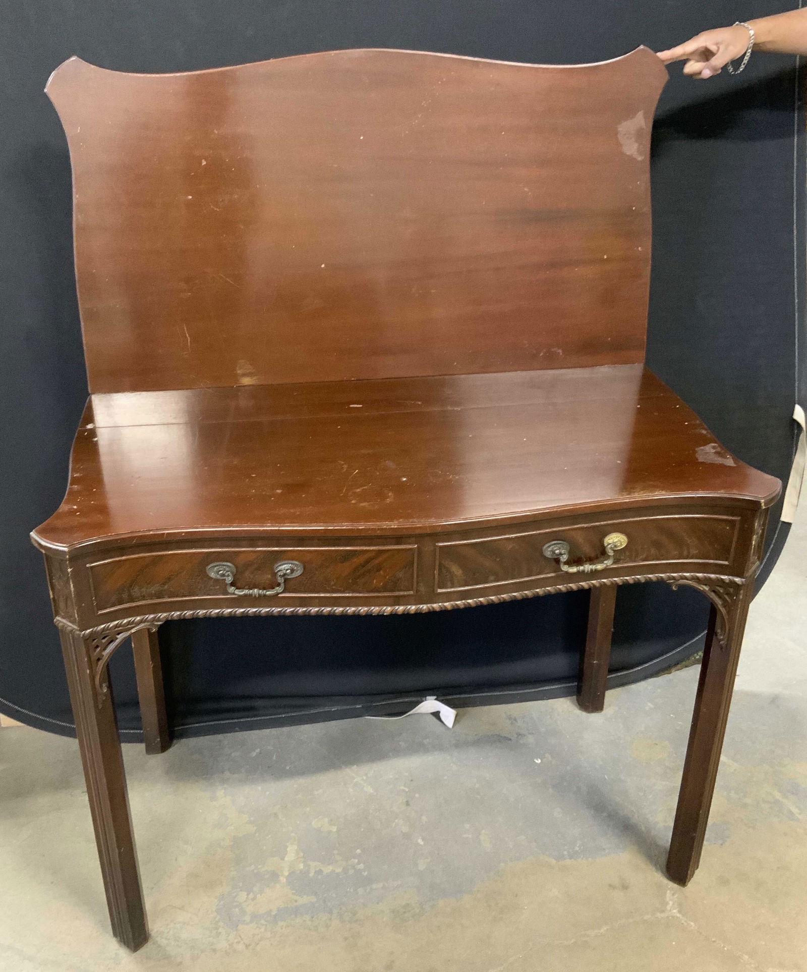 Vintage Wooden Foldout  Game Table (1 of 11)