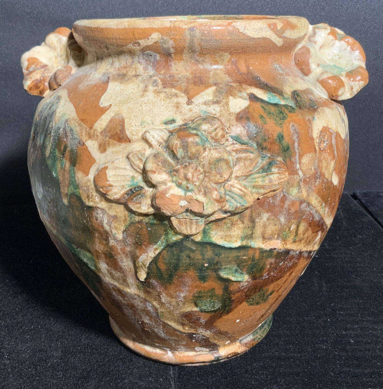 Antq Collect Handmade Floral French Ceramic Vessel (1 of 12)