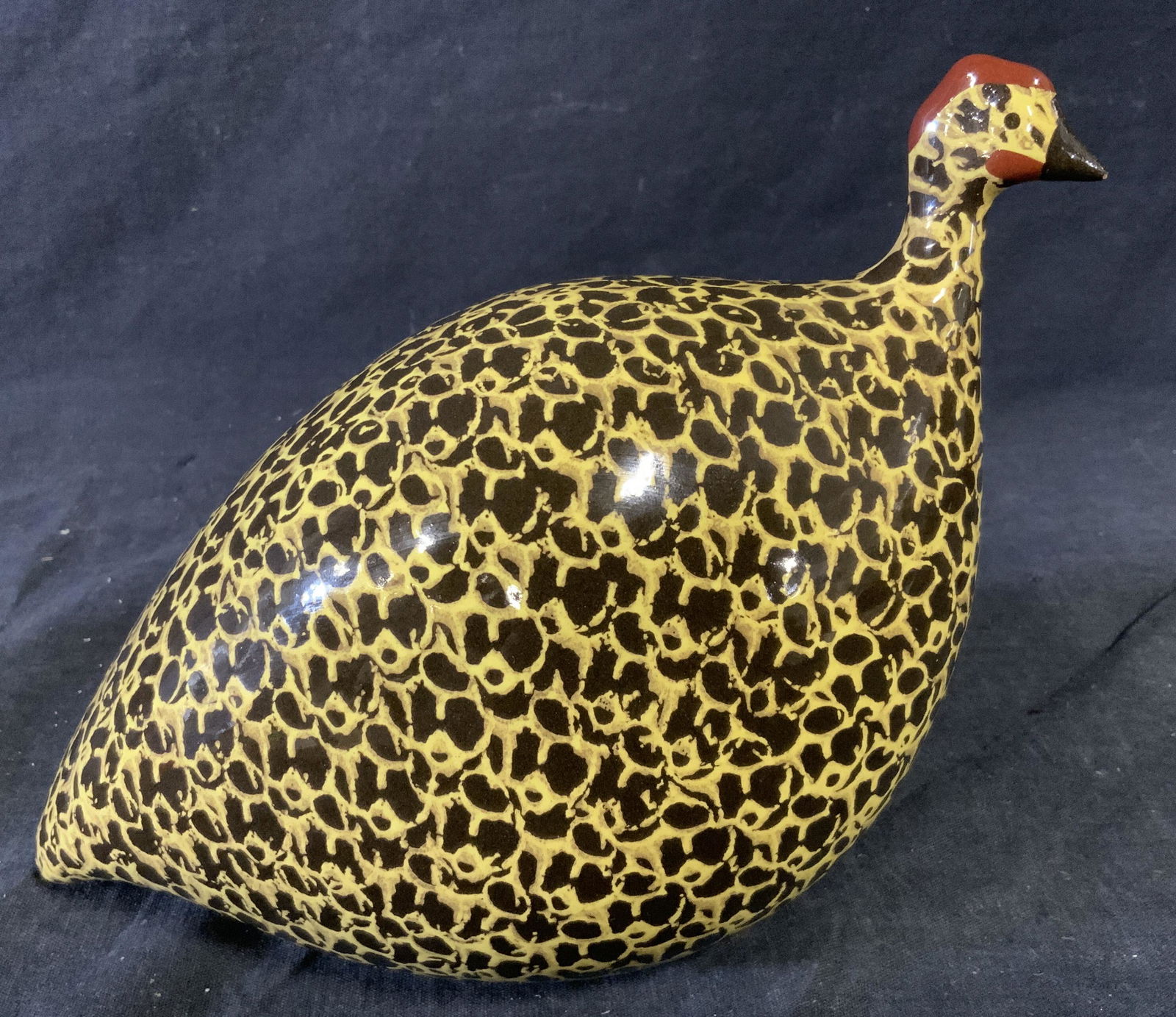 La Pintade Caillard Ceramic Guinea Hen Sculpture (1 of 9)