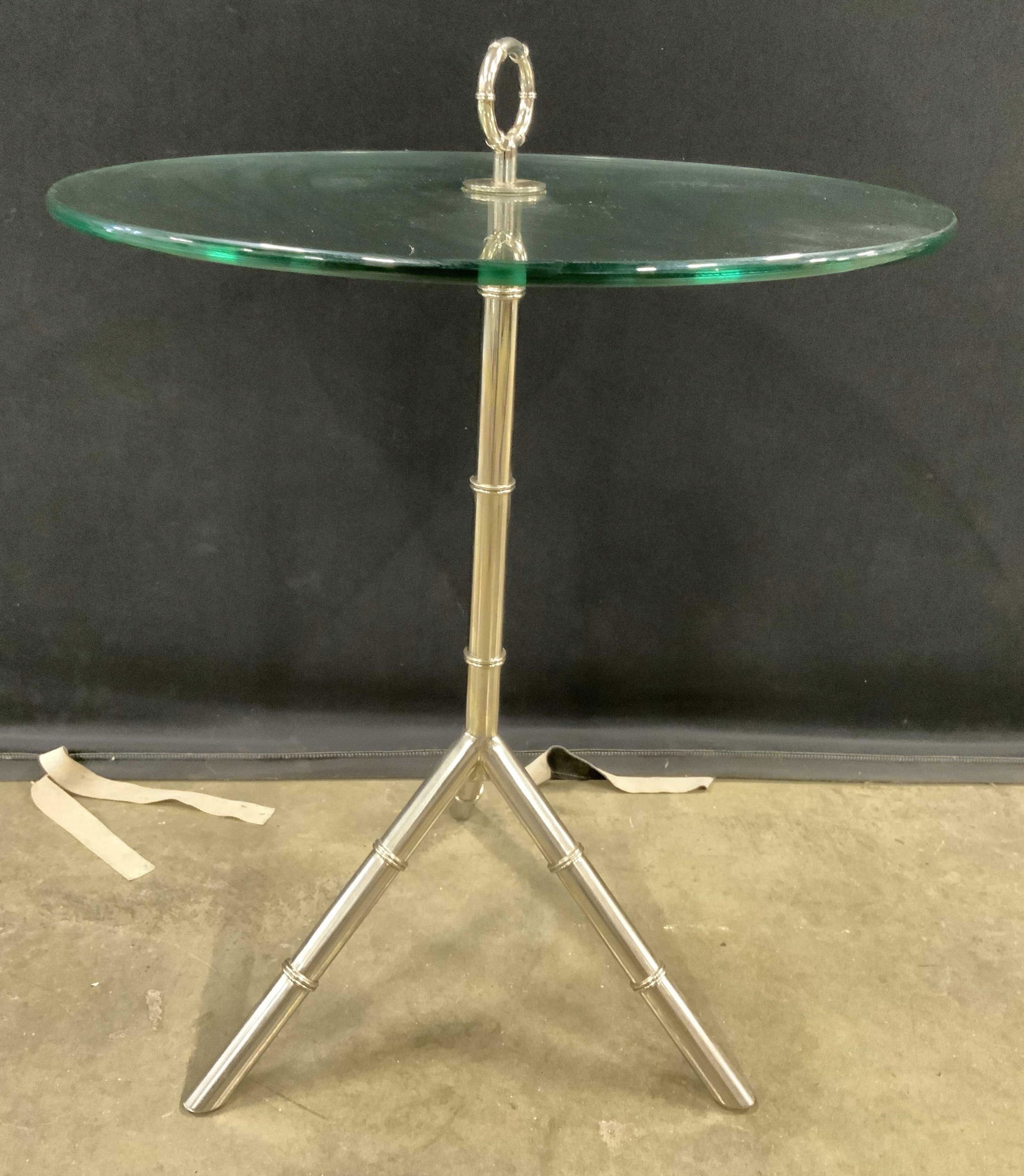 Metal Base Glass Top Side Table (1 of 10)