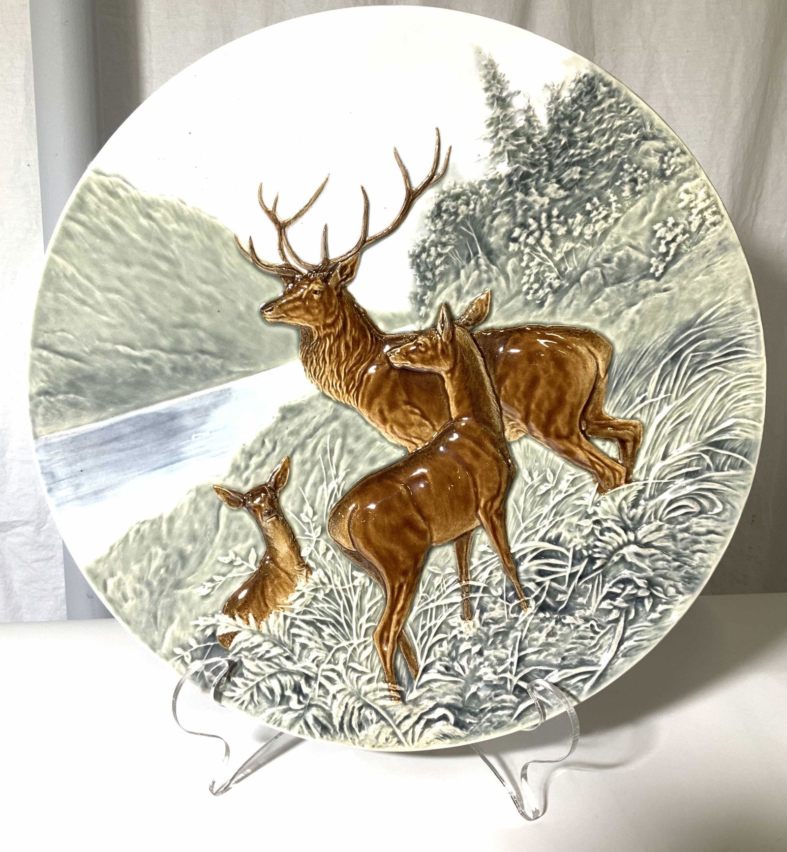 Oversized STAG Wall Plate, signed SCHUTZ BLANKSO (1 of 8)