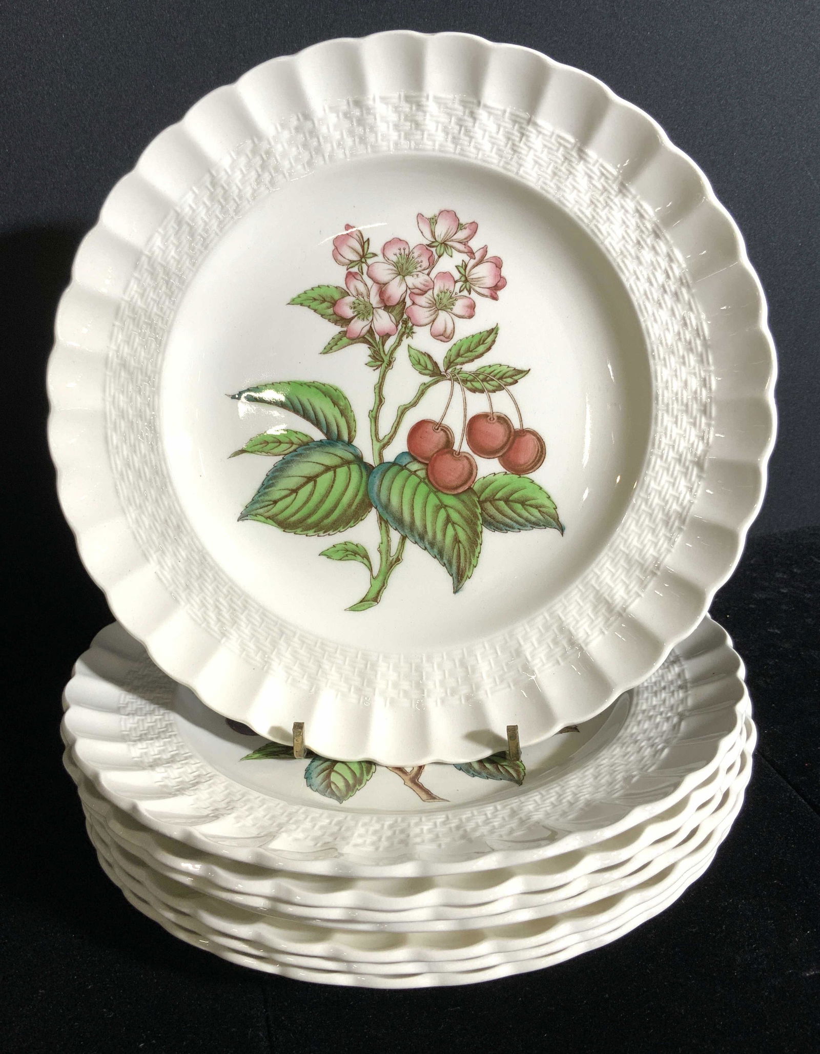 8 COPELAND SPODE English Porcelain Fruit Plates (1 of 18)