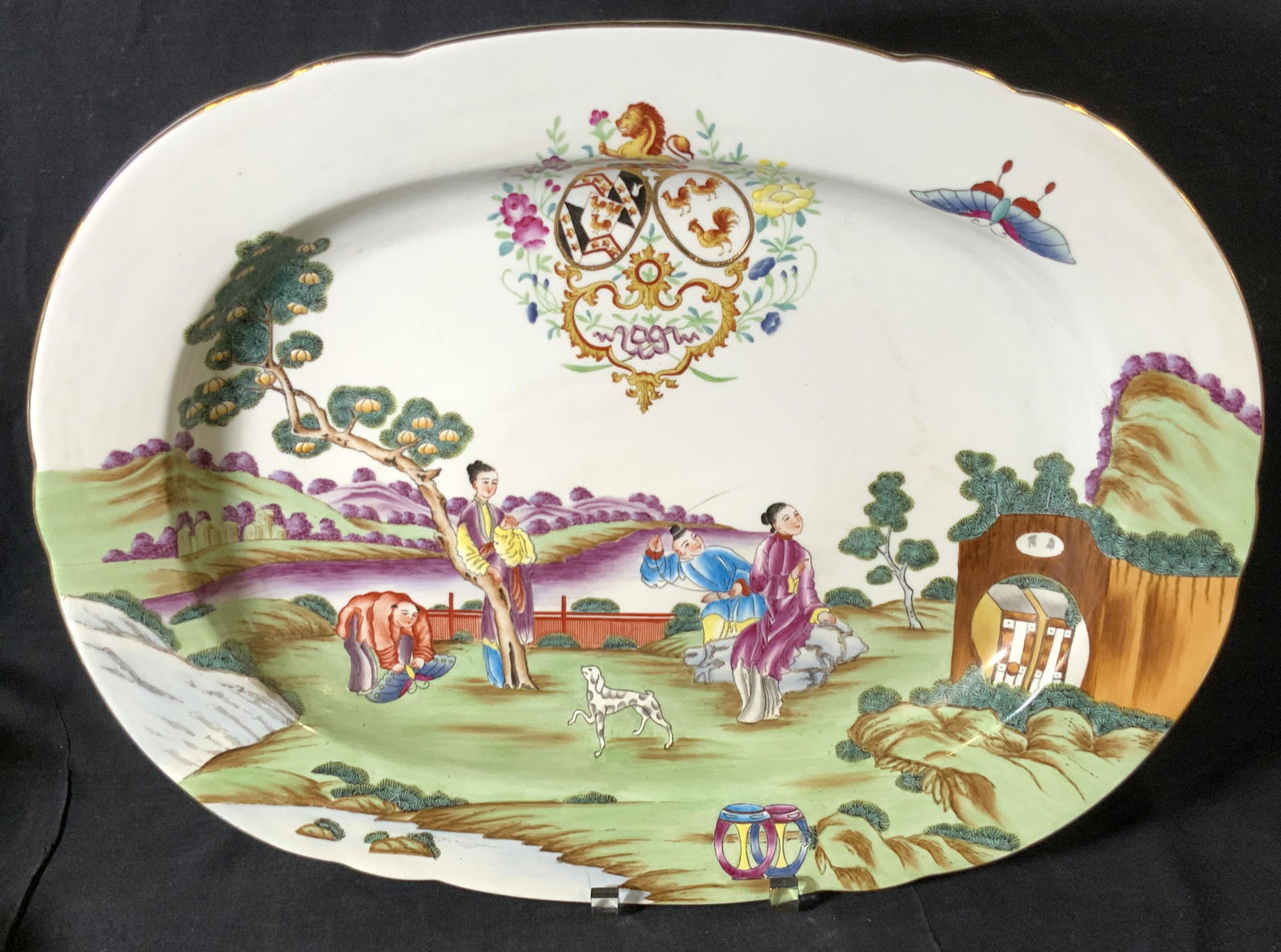 CHELSEA HOUSE Hand Painted Asian Porcelain Platter (1 of 15)