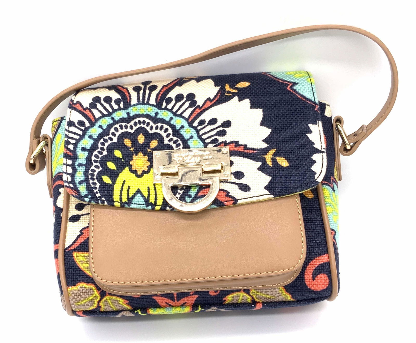 SPARTINA 449 Ladies Leather & Linen Handbag (1 of 18)