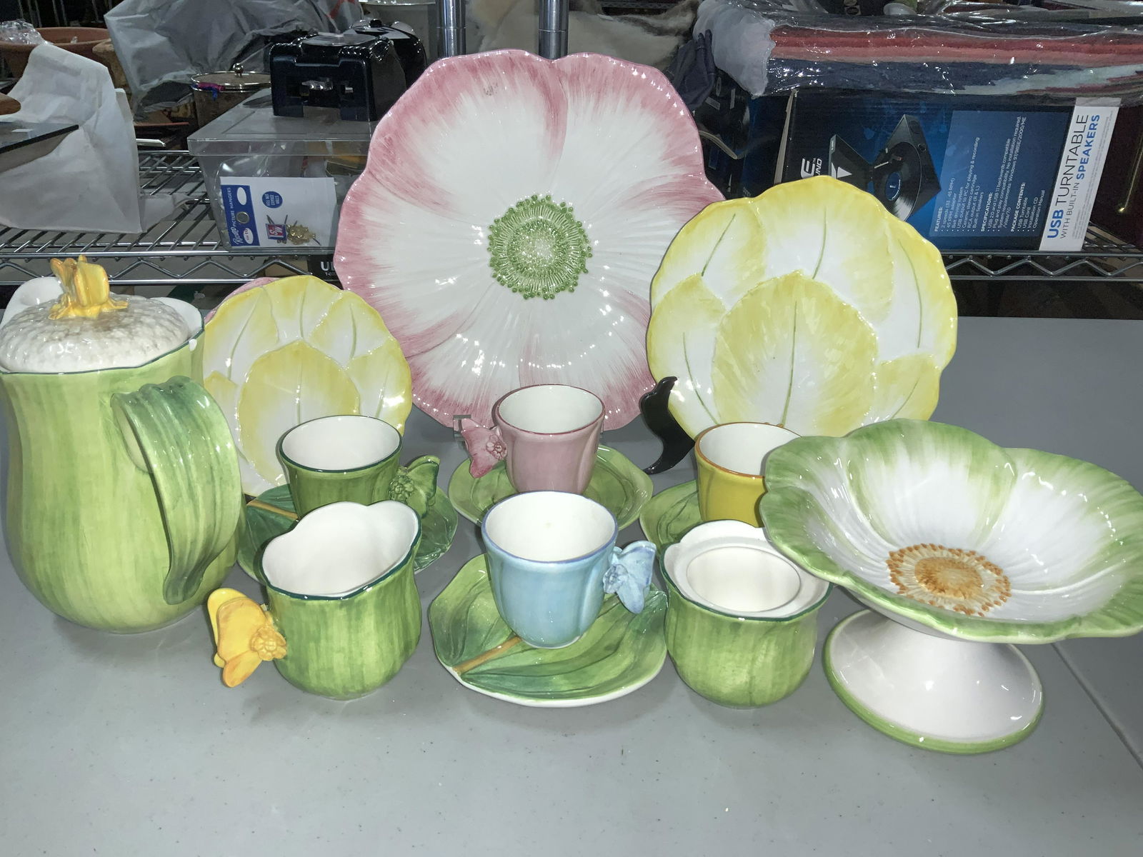 Italian Majolica Pottery Set 16, BARNEYS NY (1 of 13)