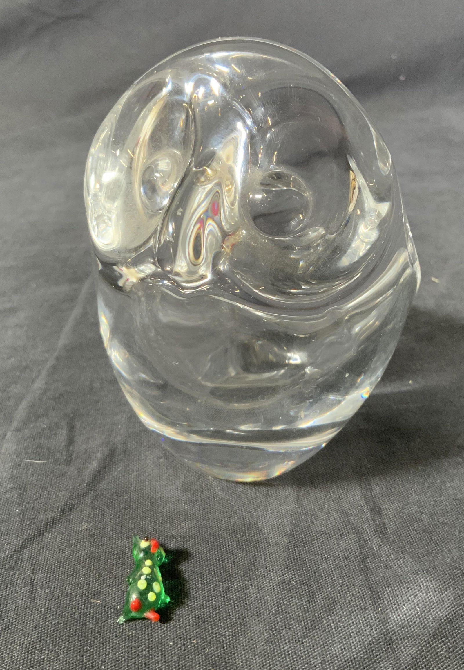 VANNES LE CHATEL Crystal Owl Trinket Dish (1 of 7)