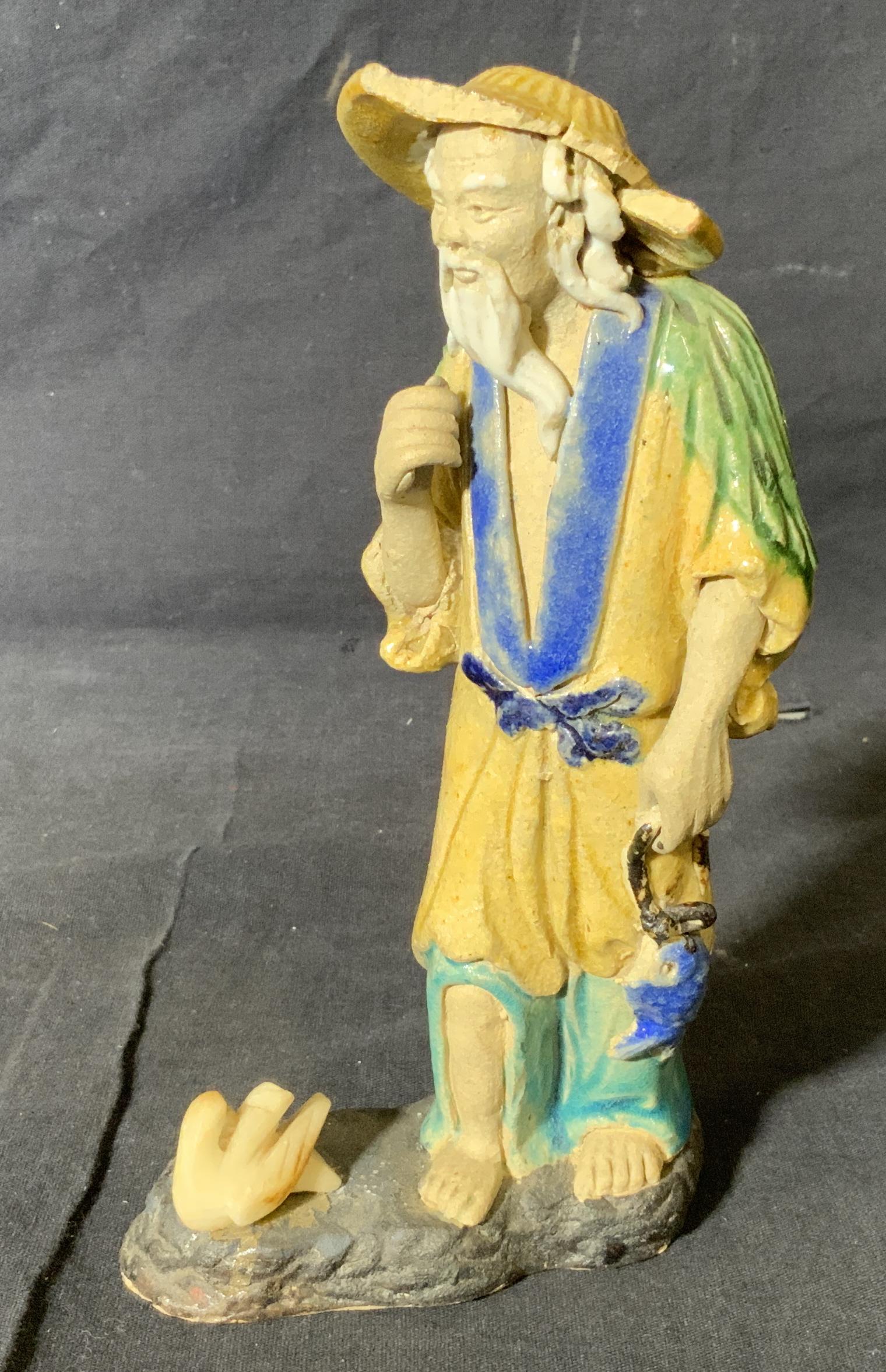 Chinese Ceramic Figural Statue (1 of 6)