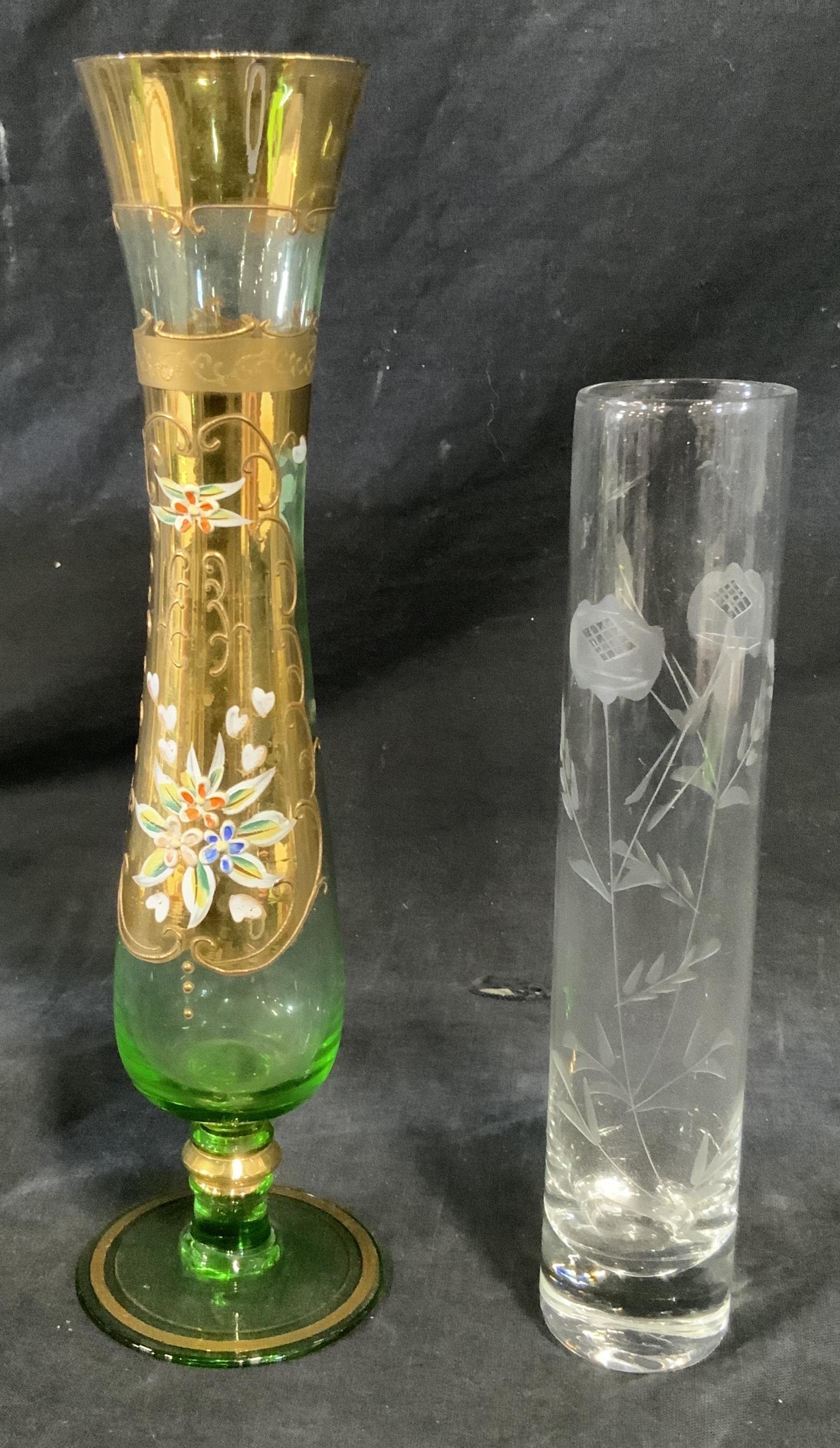 Group Lot 2 Glass Bud Vases (1 of 6)