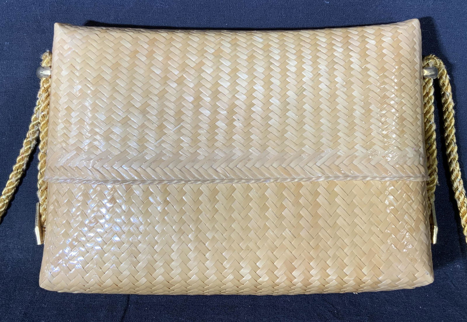 Straw Basket Weave Women’s Fashion Purse (1 of 6)