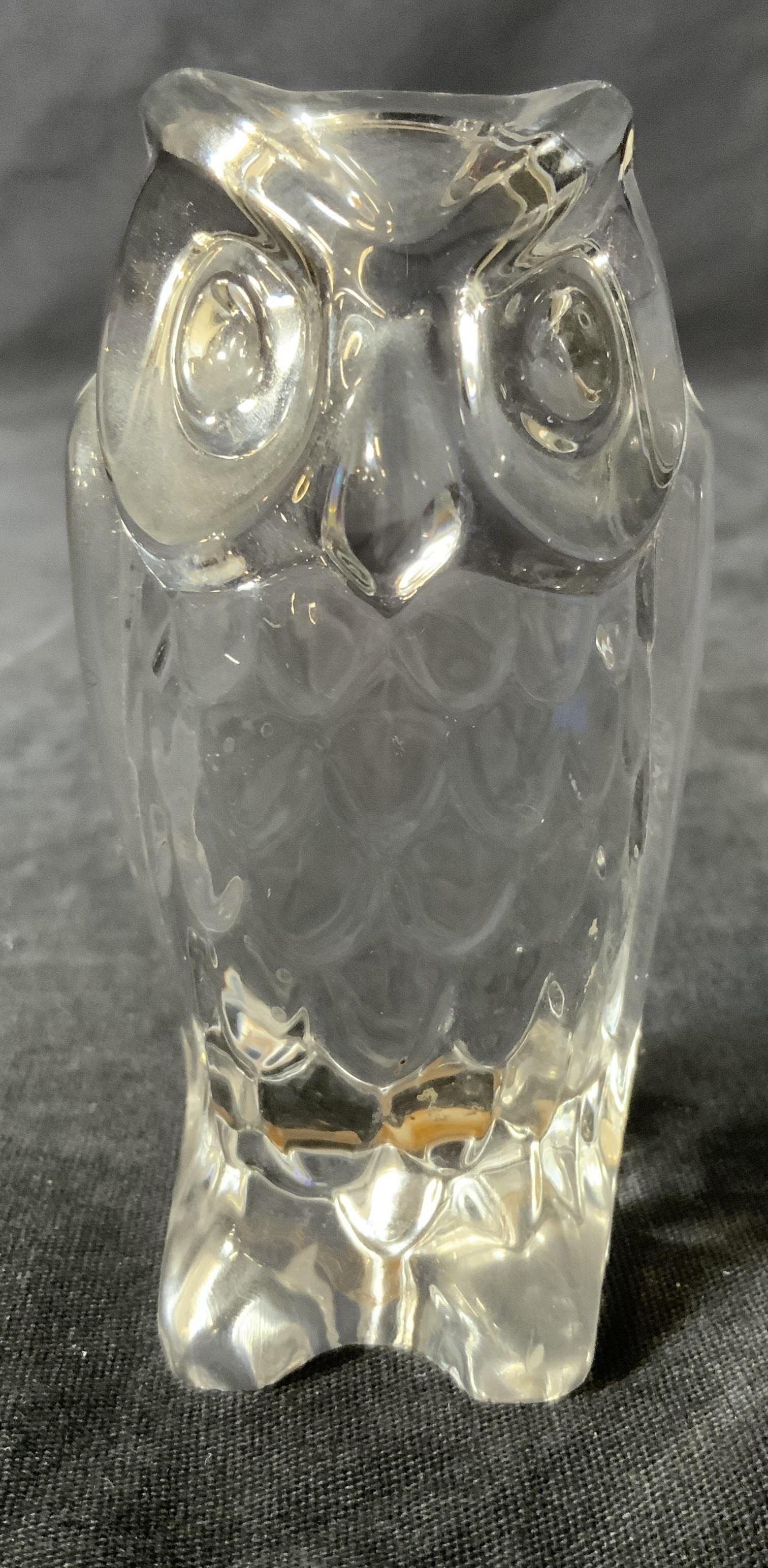 VANNES LE CHATEL Owl Crystal Trinket Dish (1 of 7)