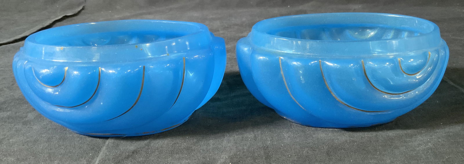 Pair Opaline Glass Shell Dishes (1 of 5)