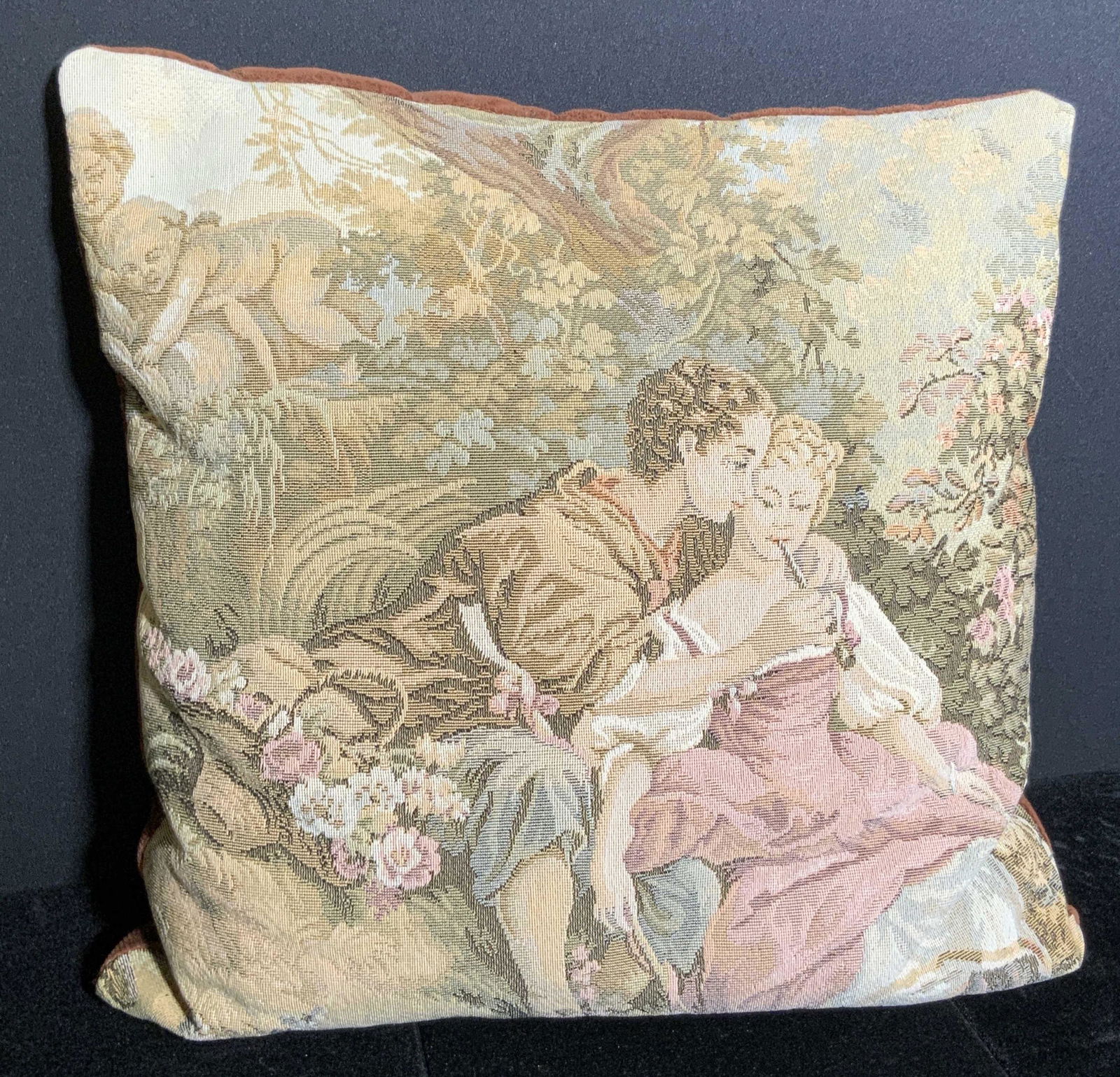Vintage Needlepoint Throw Pillow (1 of 11)