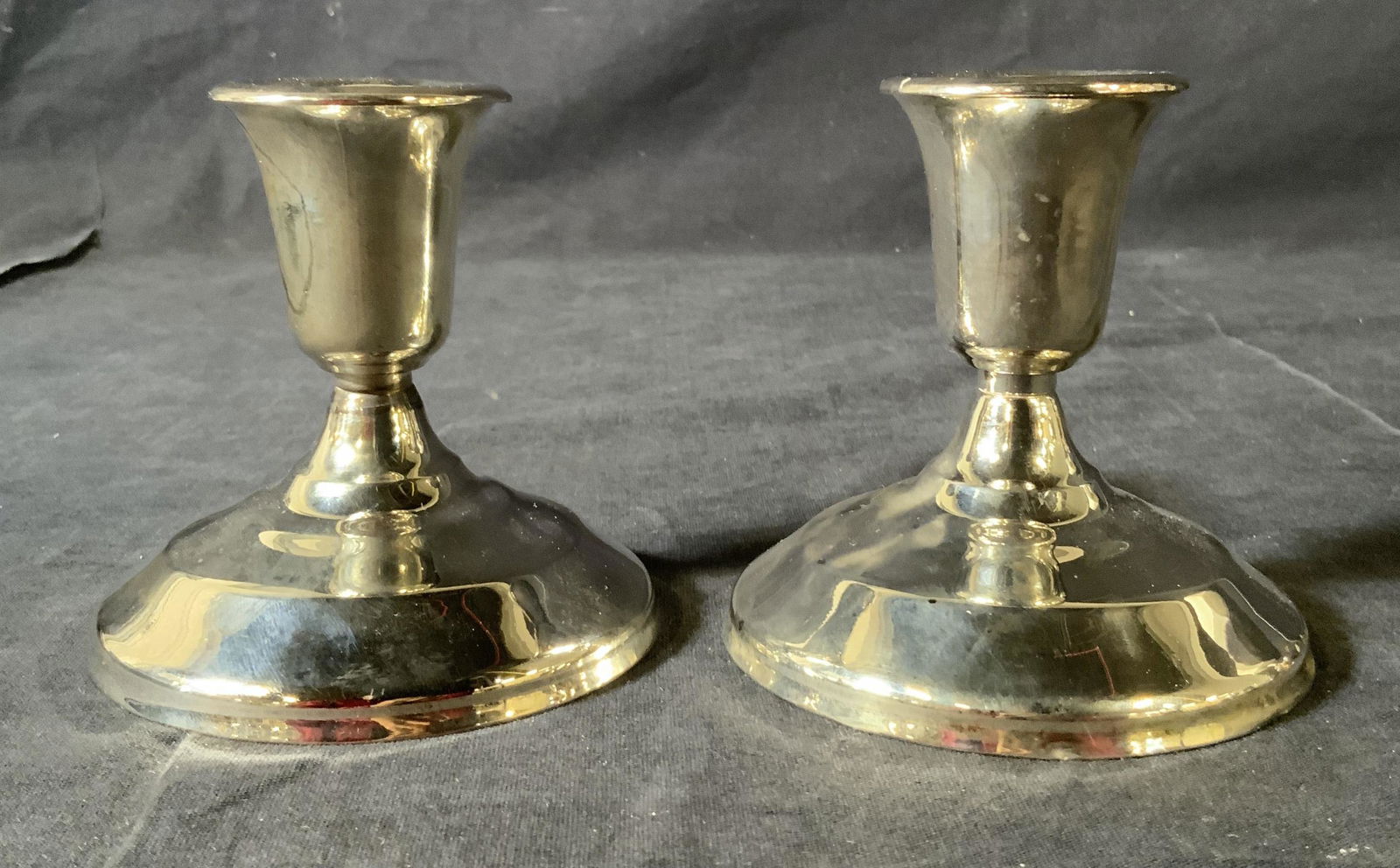 Pair Metal Candle Holders (1 of 4)