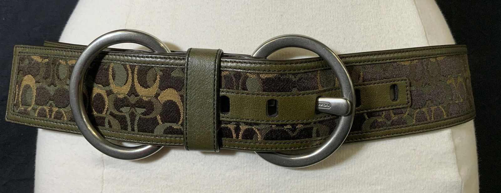 COACH Leather & Jacquard Belt (1 of 7)