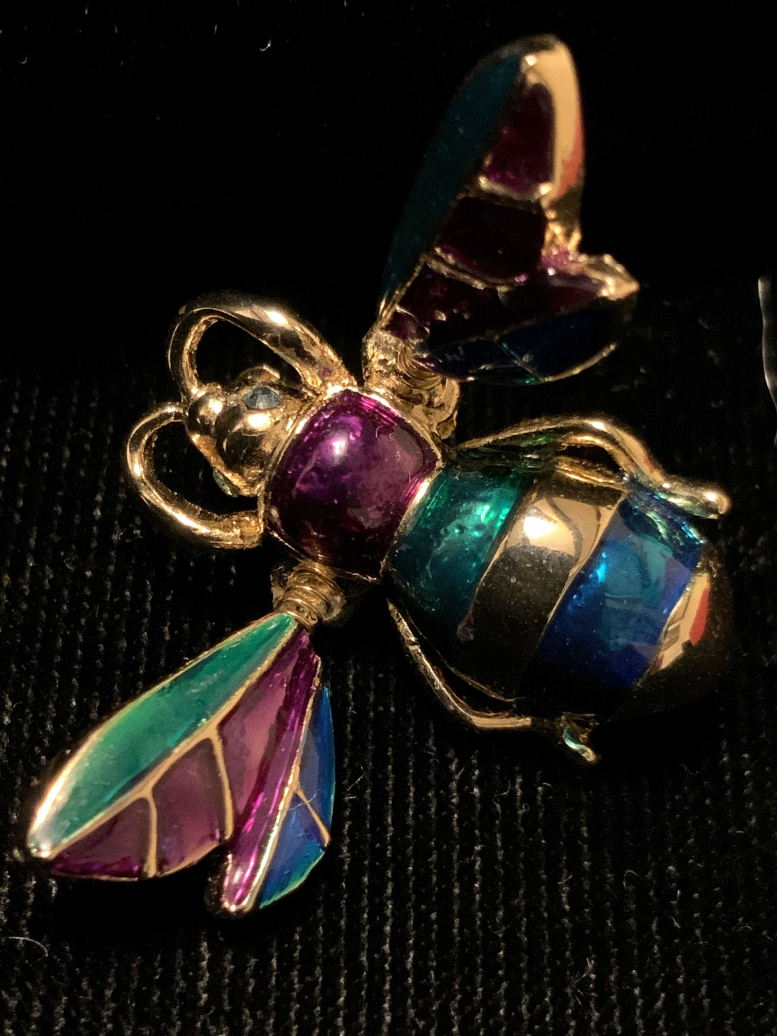 Vintage Trembler Bumble Bee Brooch (1 of 9)