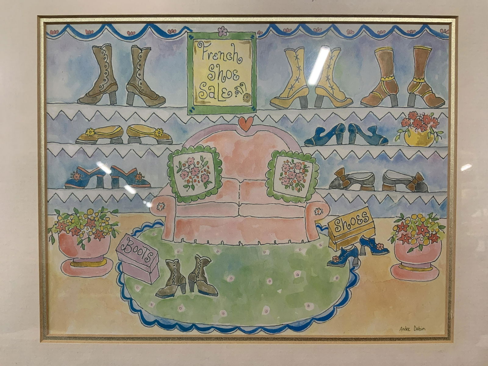 Pair Andee Dubin Signed Offset Lithograph (1 of 8)