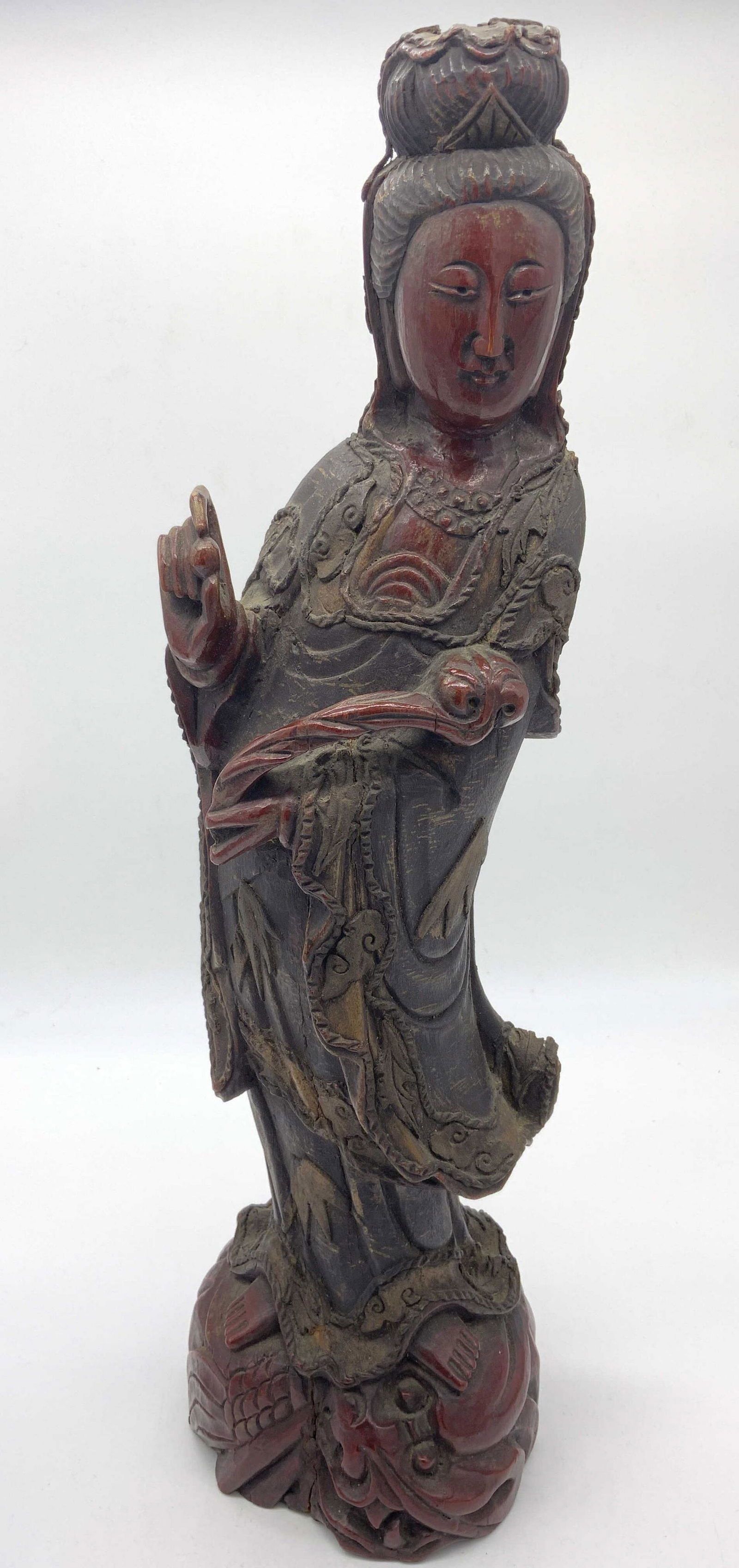 Chinese Hand Carved Wooden Figural (1 of 8)