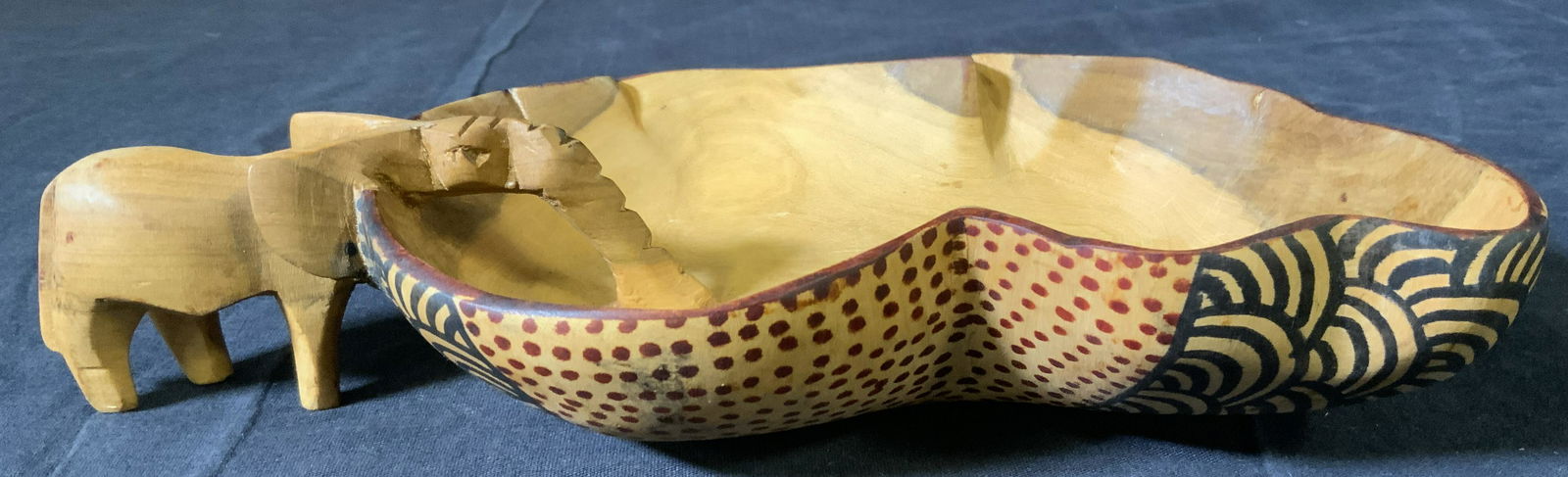 Kenyan Wooden Elephant Bowl (1 of 7)