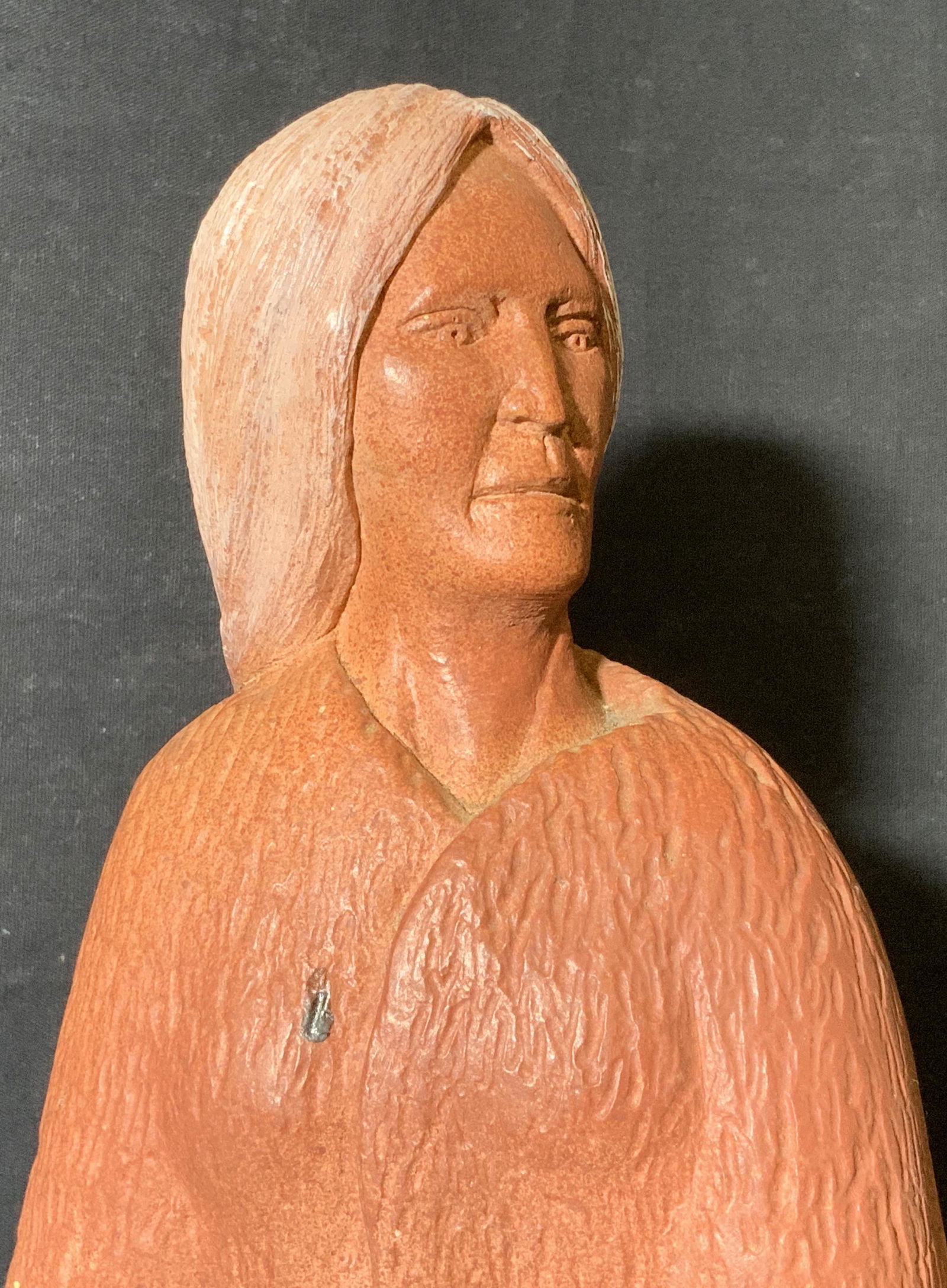Solid Ceramic Native American Female Figure (1 of 9)