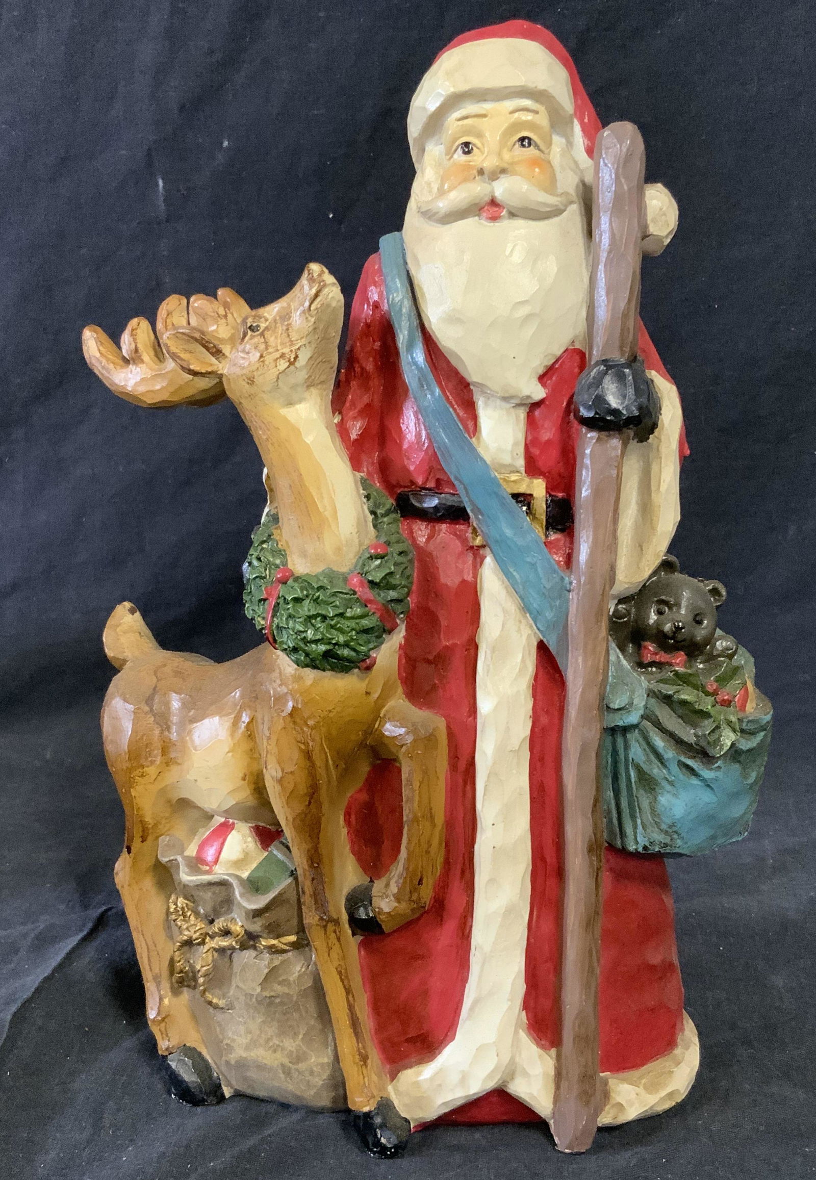 Composite Santa Figural Statue (1 of 8)