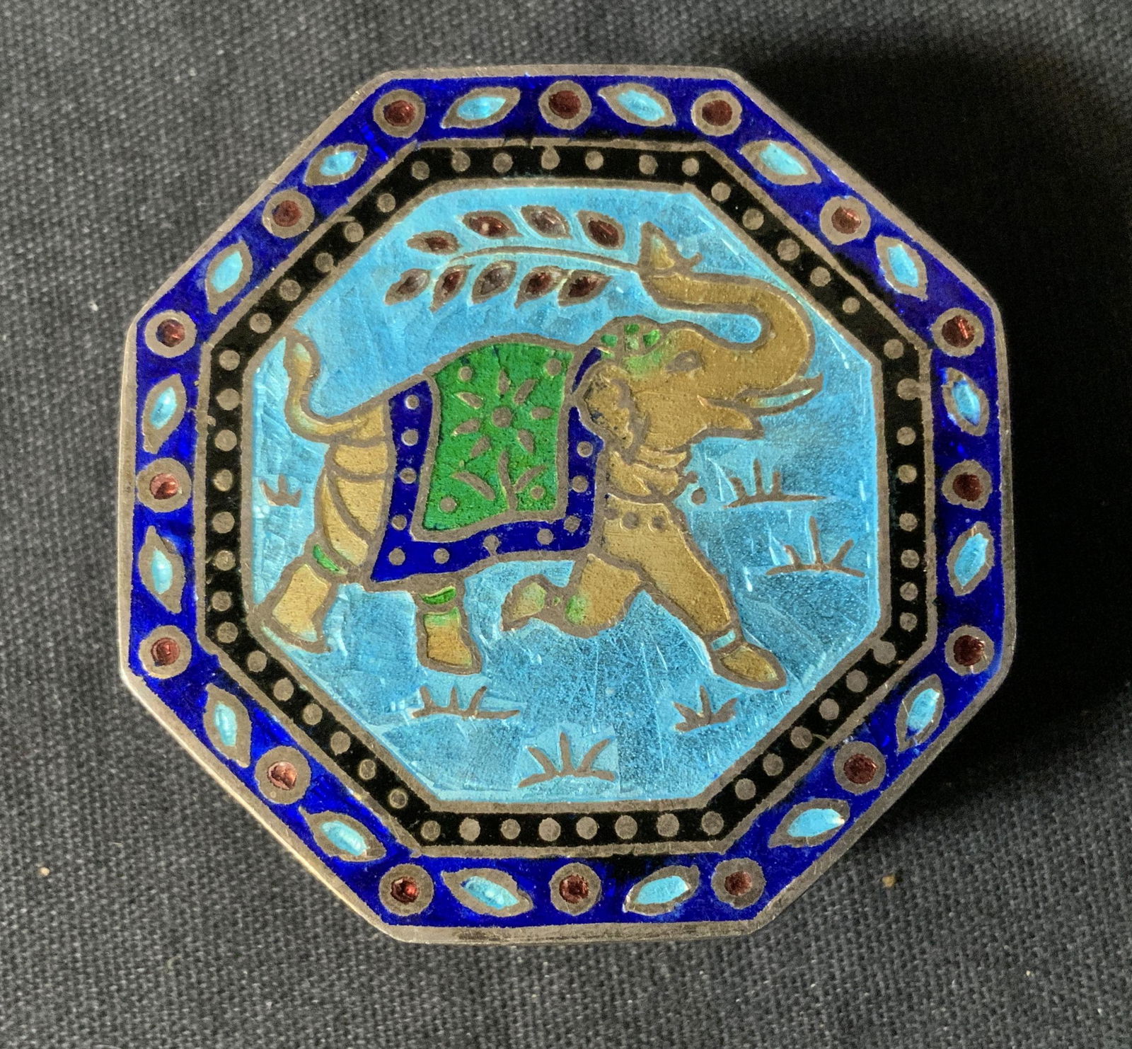 Enameled Silver Pill Box (1 of 6)