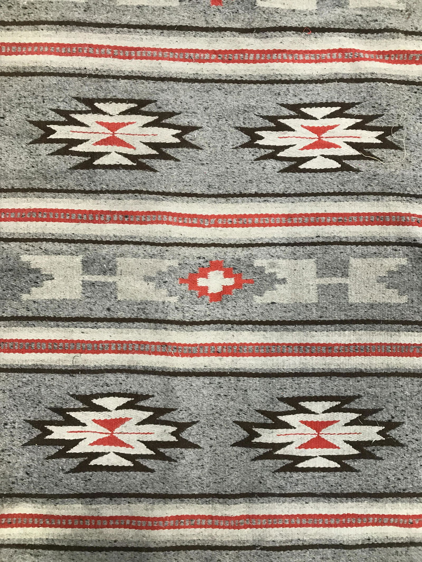 Vintage Handmade Navajo Style Wool Rug (1 of 8)
