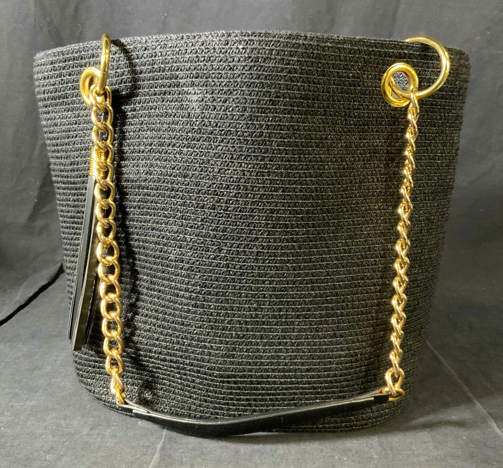 Woven Straw Handbag Purse (1 of 7)