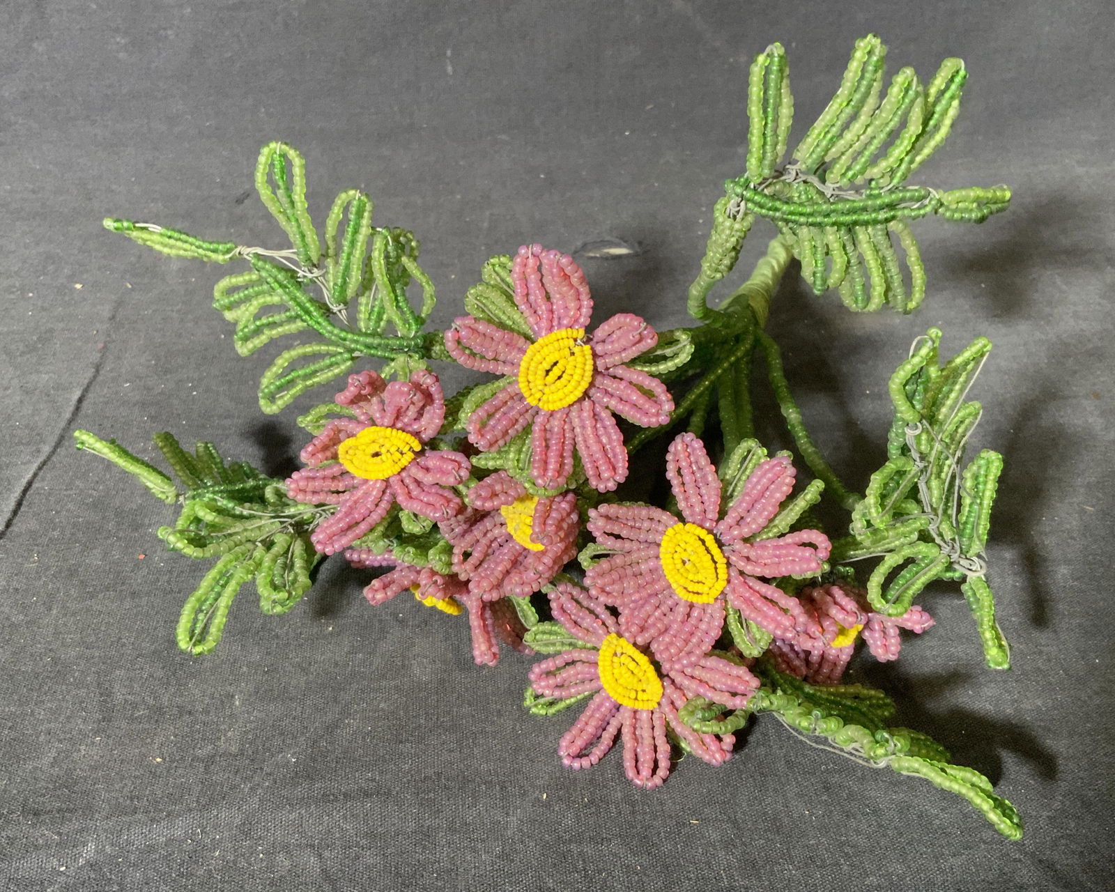 Group Lot 8 Beaded Flower Bouquets (1 of 5)