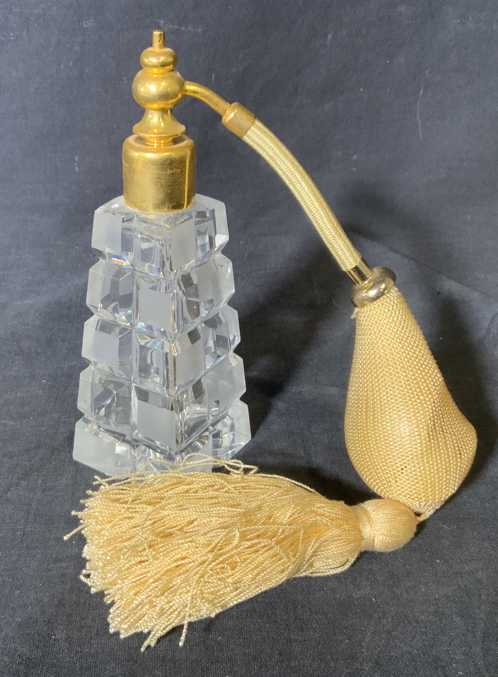 Vintage Glass Perfume Bottle with Atomizer (1 of 6)