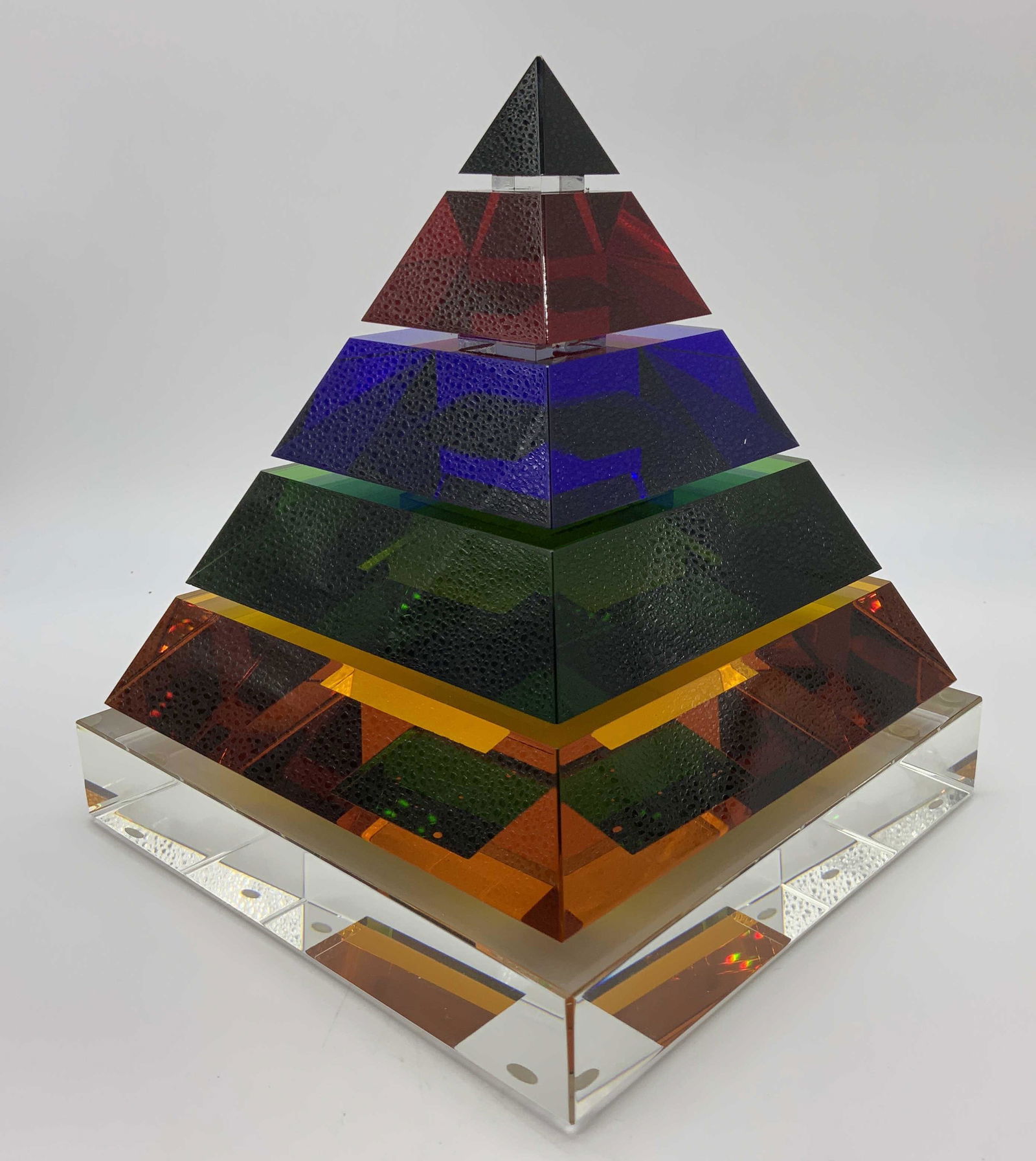 Multicolored Glass Pyramid (1 of 6)