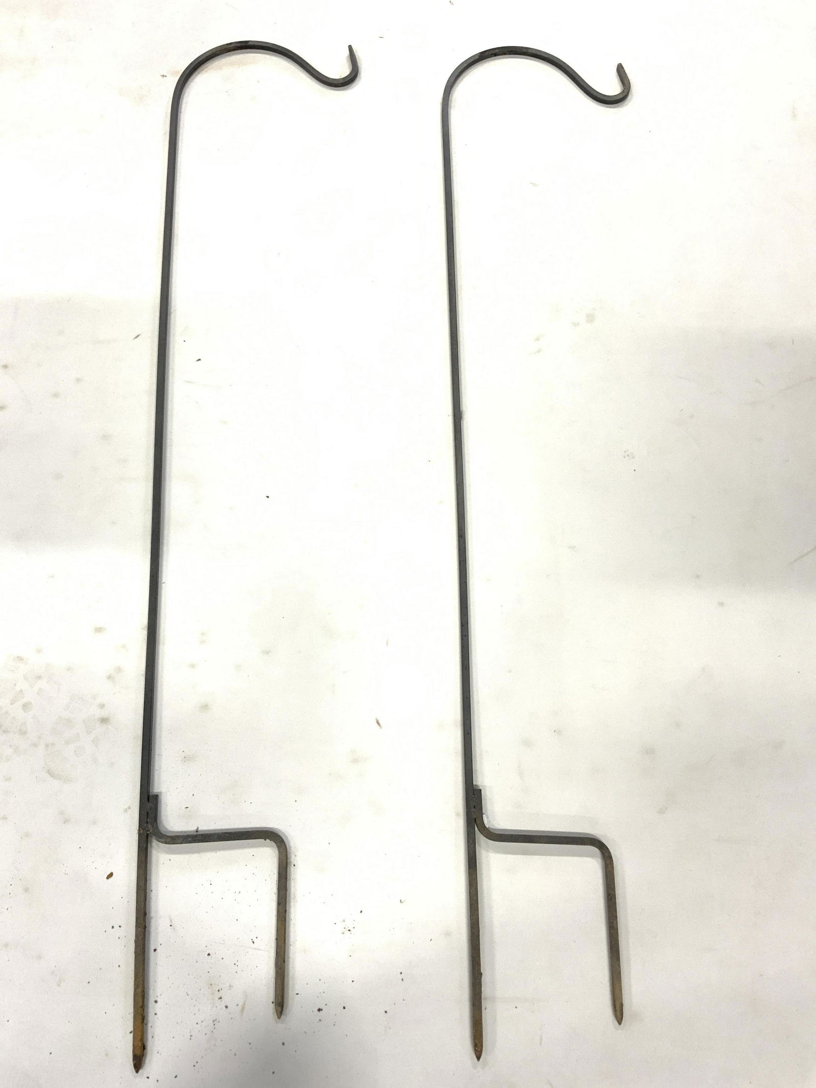 Pair Black Toned Metal Planter Holders (1 of 6)