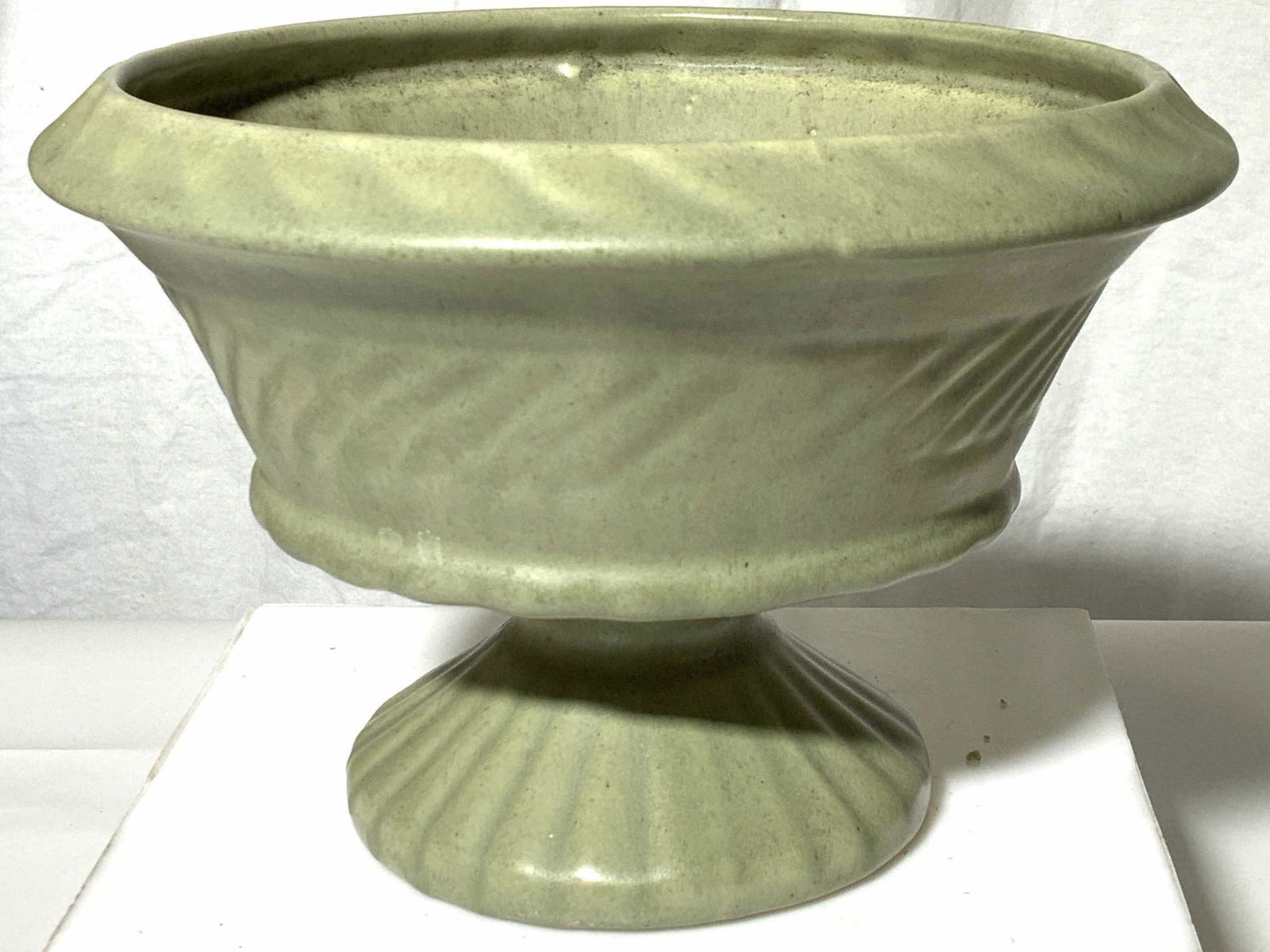 Haeger Pedestal Stoneware Flower Planter (1 of 5)