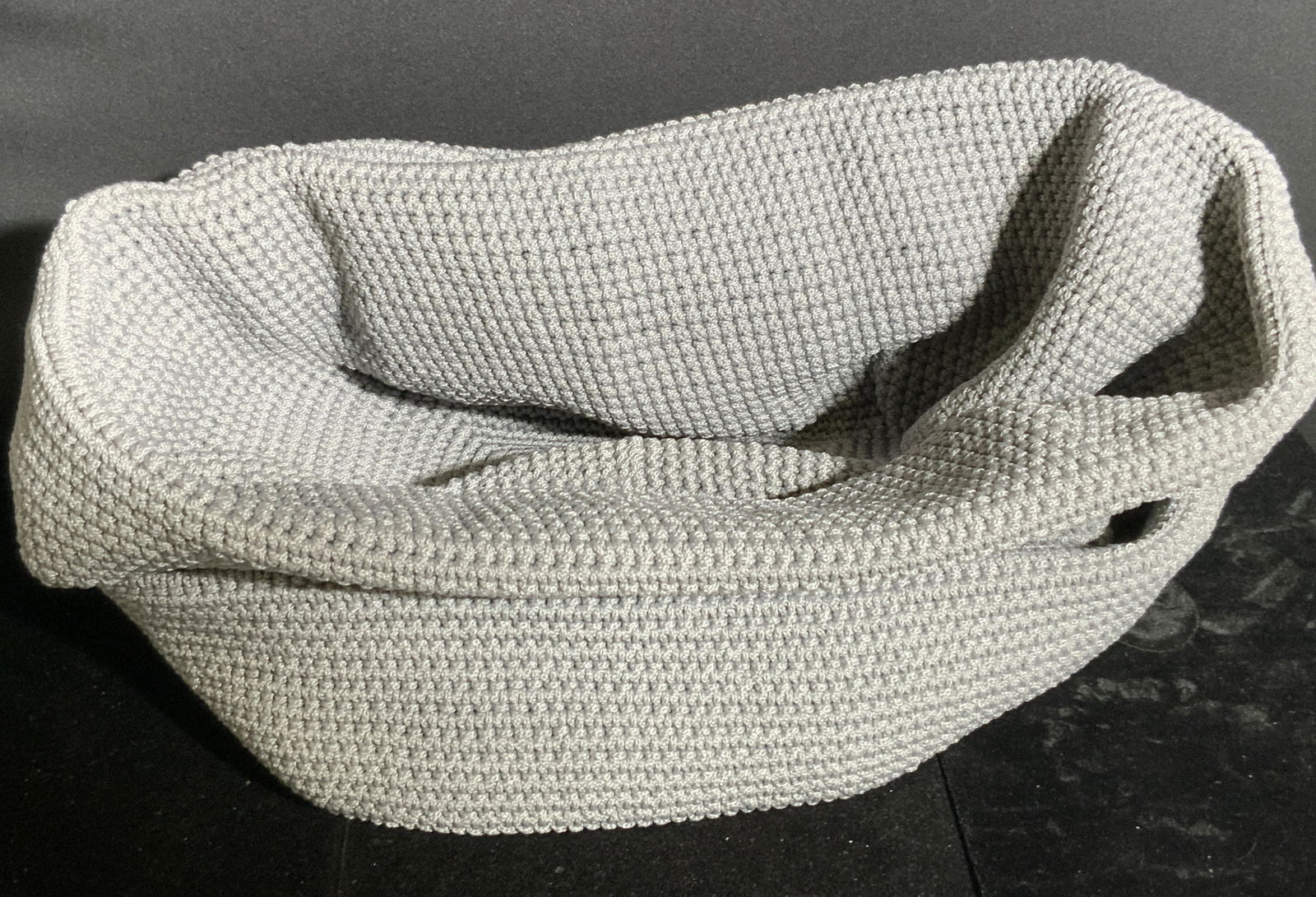 Pair Thick Gray Fabric Baskets (1 of 10)