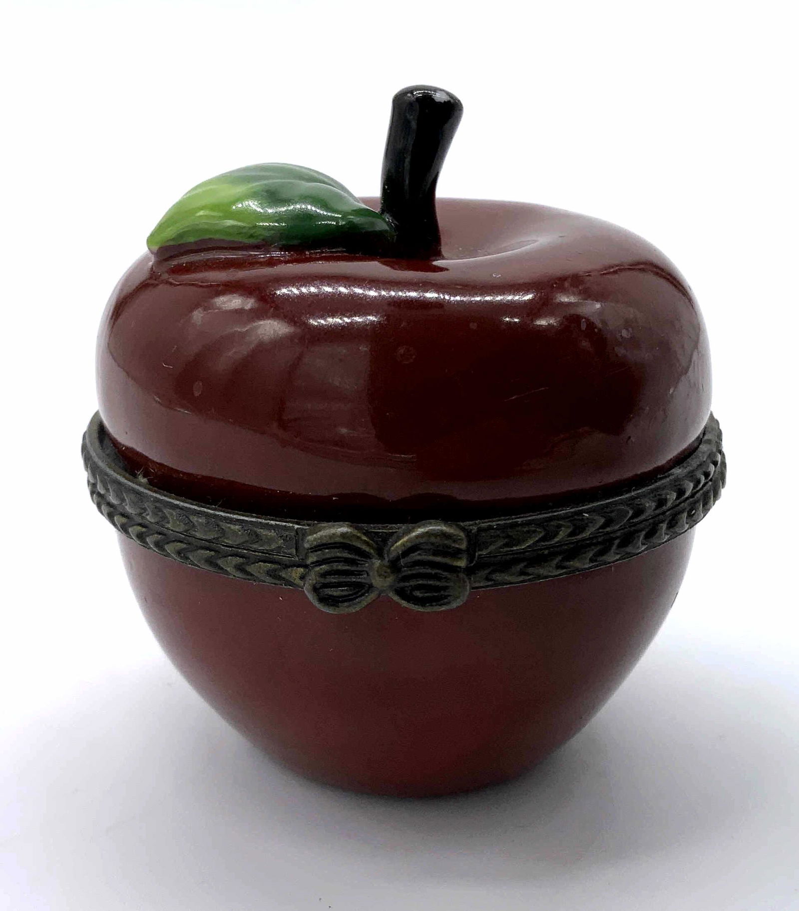 Porcelain Apple Shaped Pill Box (1 of 7)