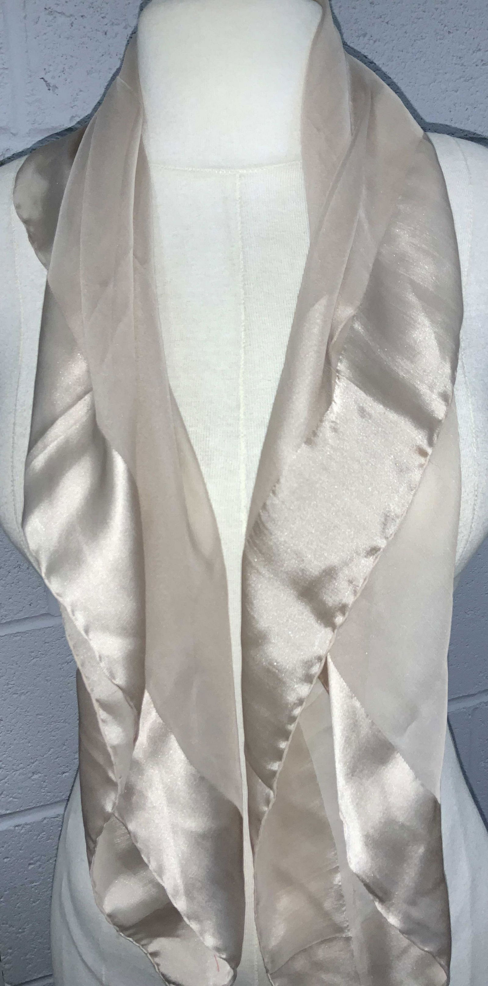 Ladies Hand Rolled Italian Silk Scarf (1 of 5)