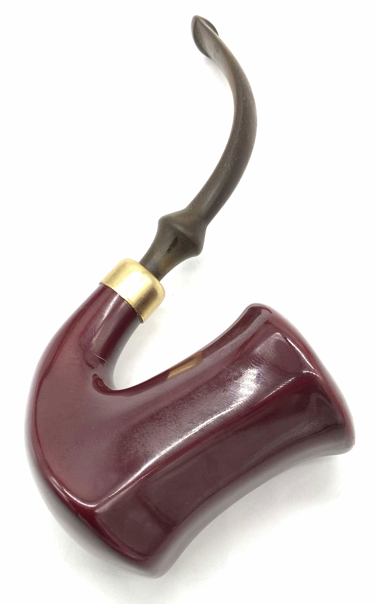 ZENITH HOLLAND Signed Ceramic Pipe W/ Wood Tip (1 of 9)