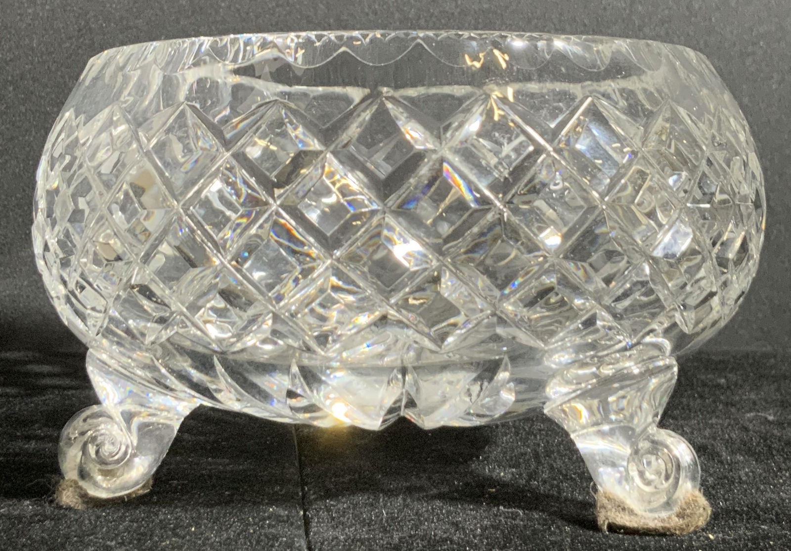 Cut Glass Footed Bowl (1 of 8)
