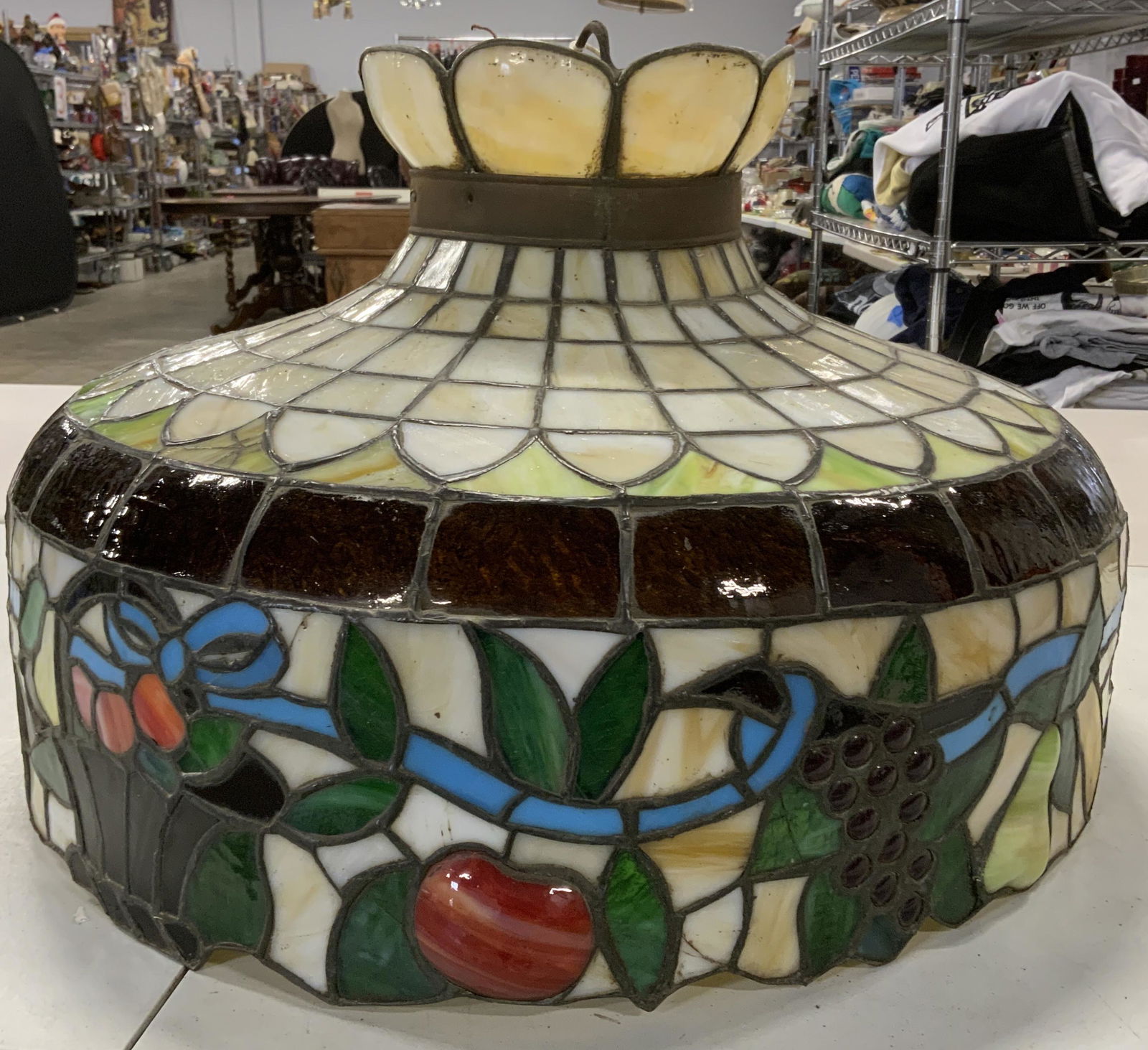 Tiffany & Co Style Glass Light Fixture (1 of 8)