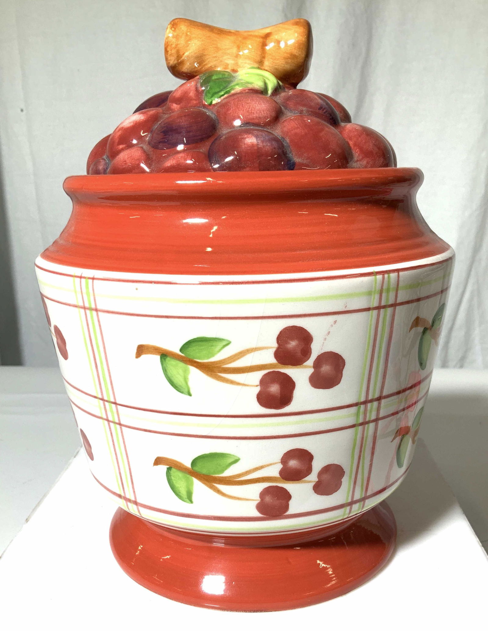 Alco Ind. Ceramic Cherry Fruit Jar (1 of 5)